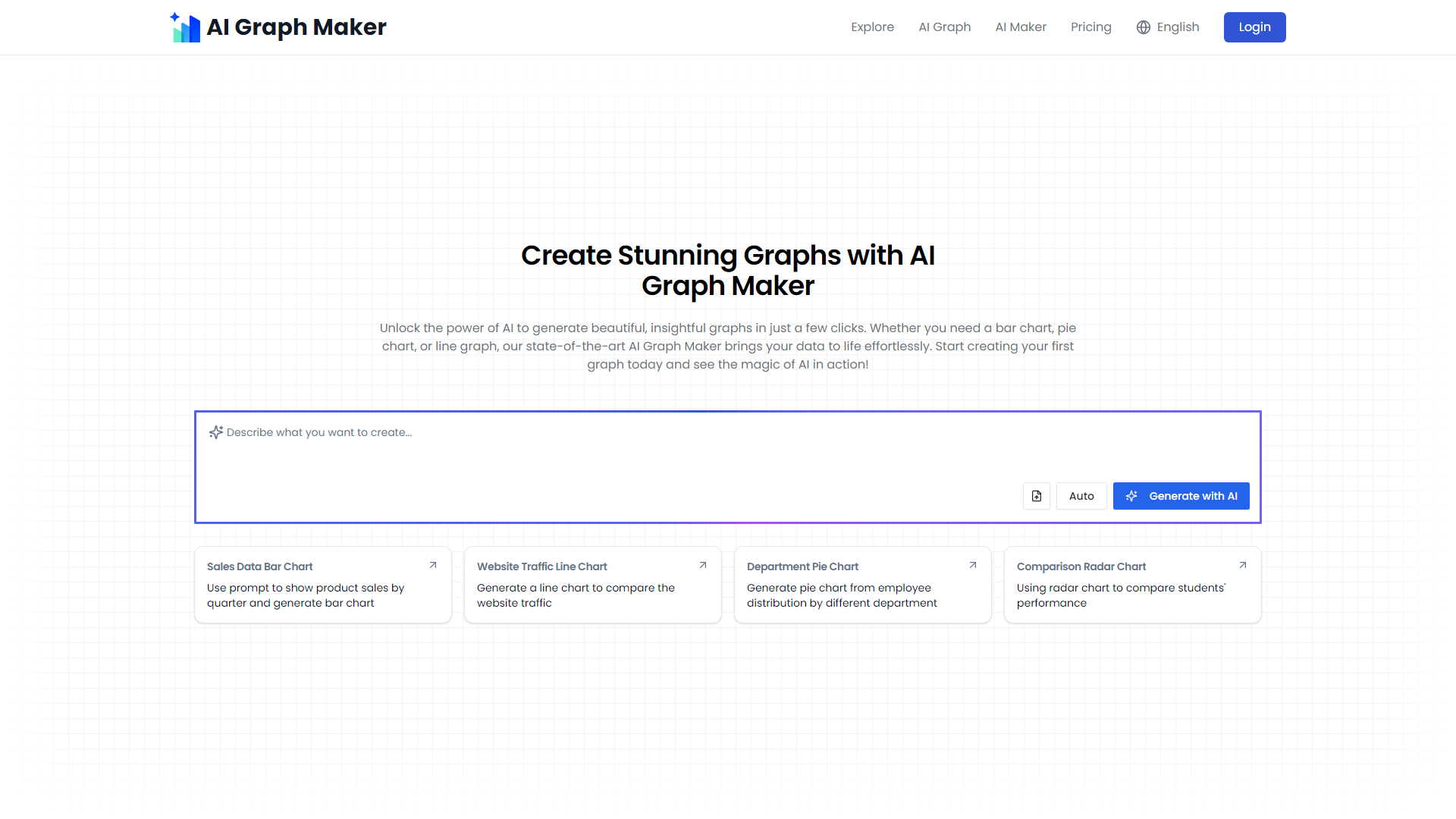 Créateur de Graphiques AI Gratuit - Générez des Graphiques Interactifs en Quelques Secondes