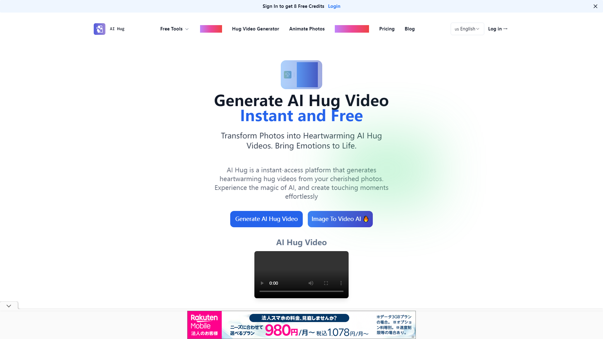 AI Hug - Generatore di Video AI Hug Online Gratuito