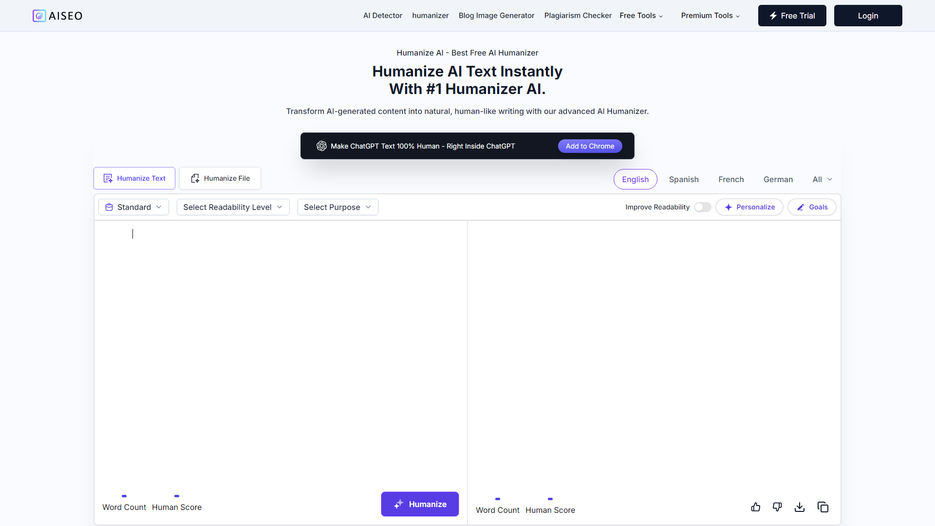 Humanize AI Text | #1 Free Humanizer | Unlimited Words