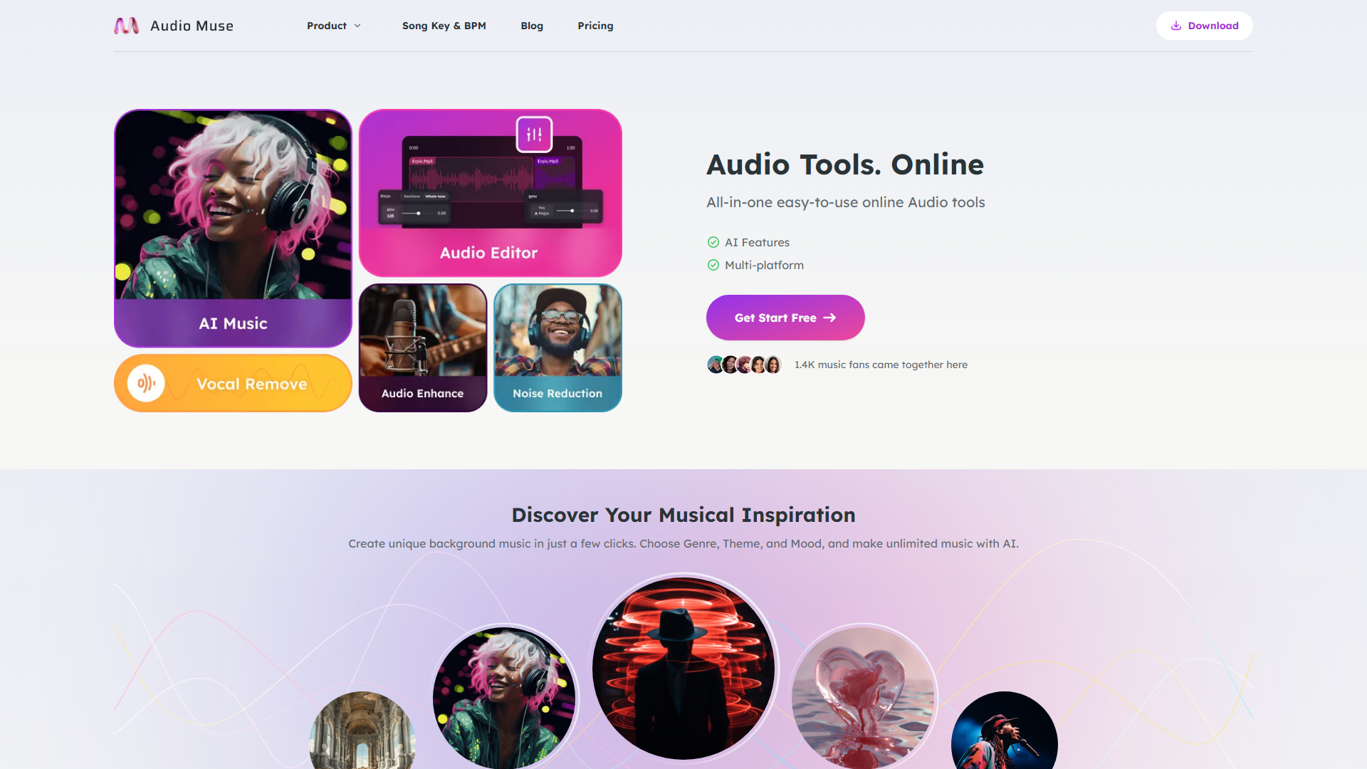 Audio Muse - Outils Audio en Ligne