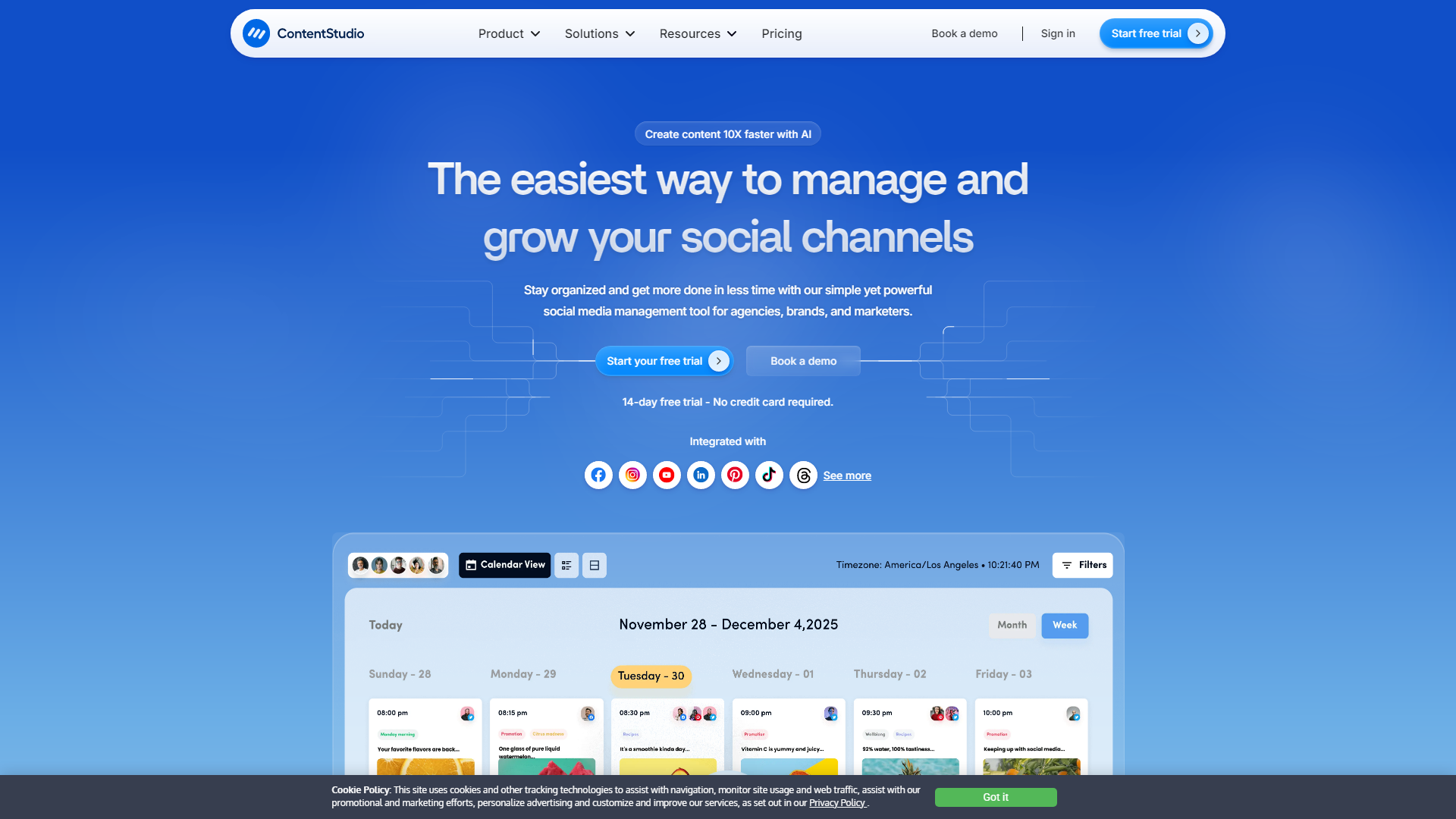 ContentStudio: Einheitliches Social Media Management Tool