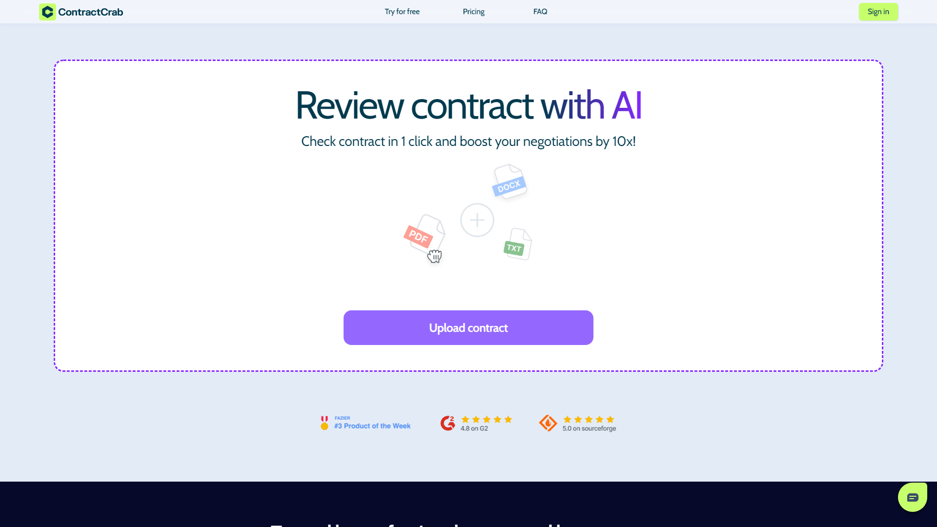 AI for Contract Review | User-Friendly Online Service