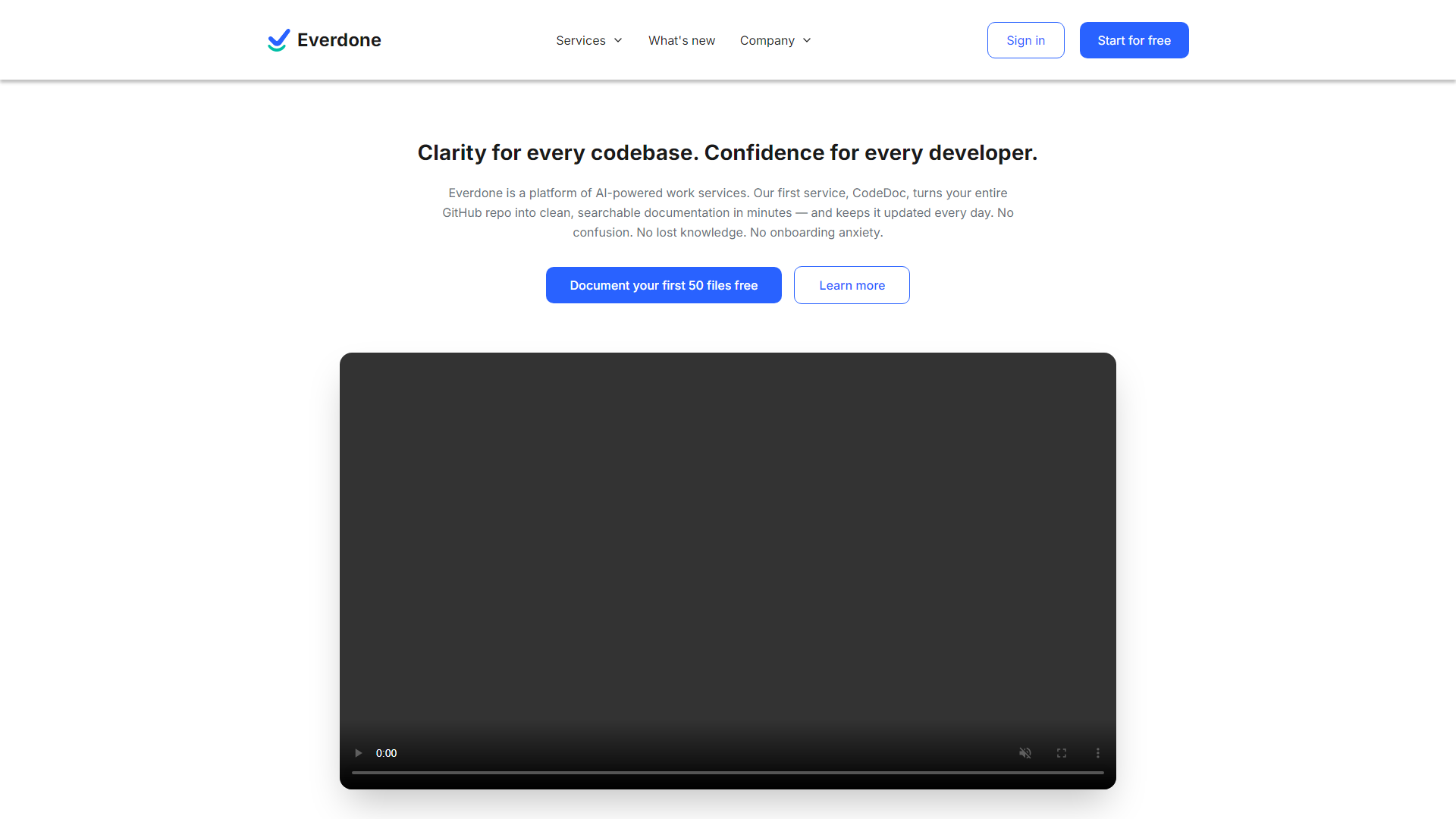 Everdone – AI-powered code documentation & developer automation