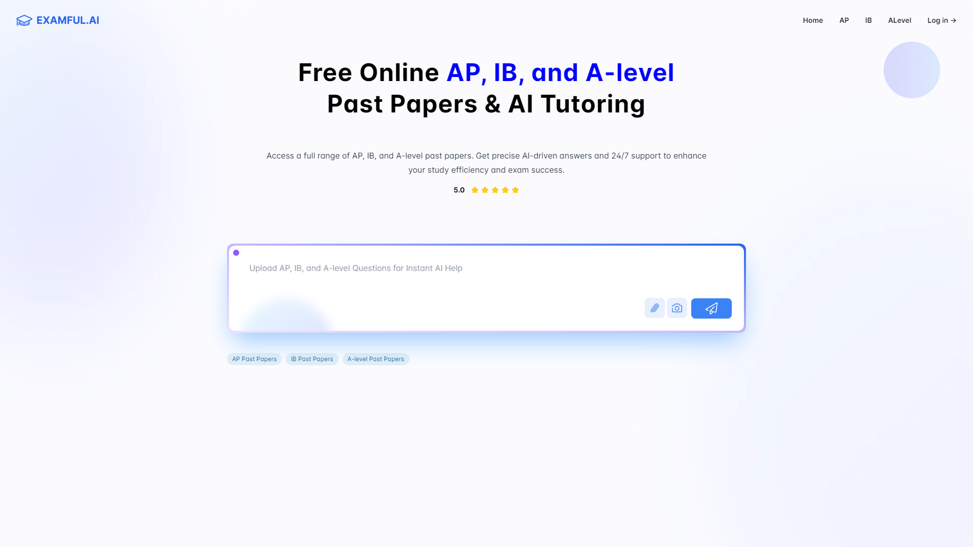 ExamFul.ai：免费的在线AP、IB和A-level历年试卷及AI辅导