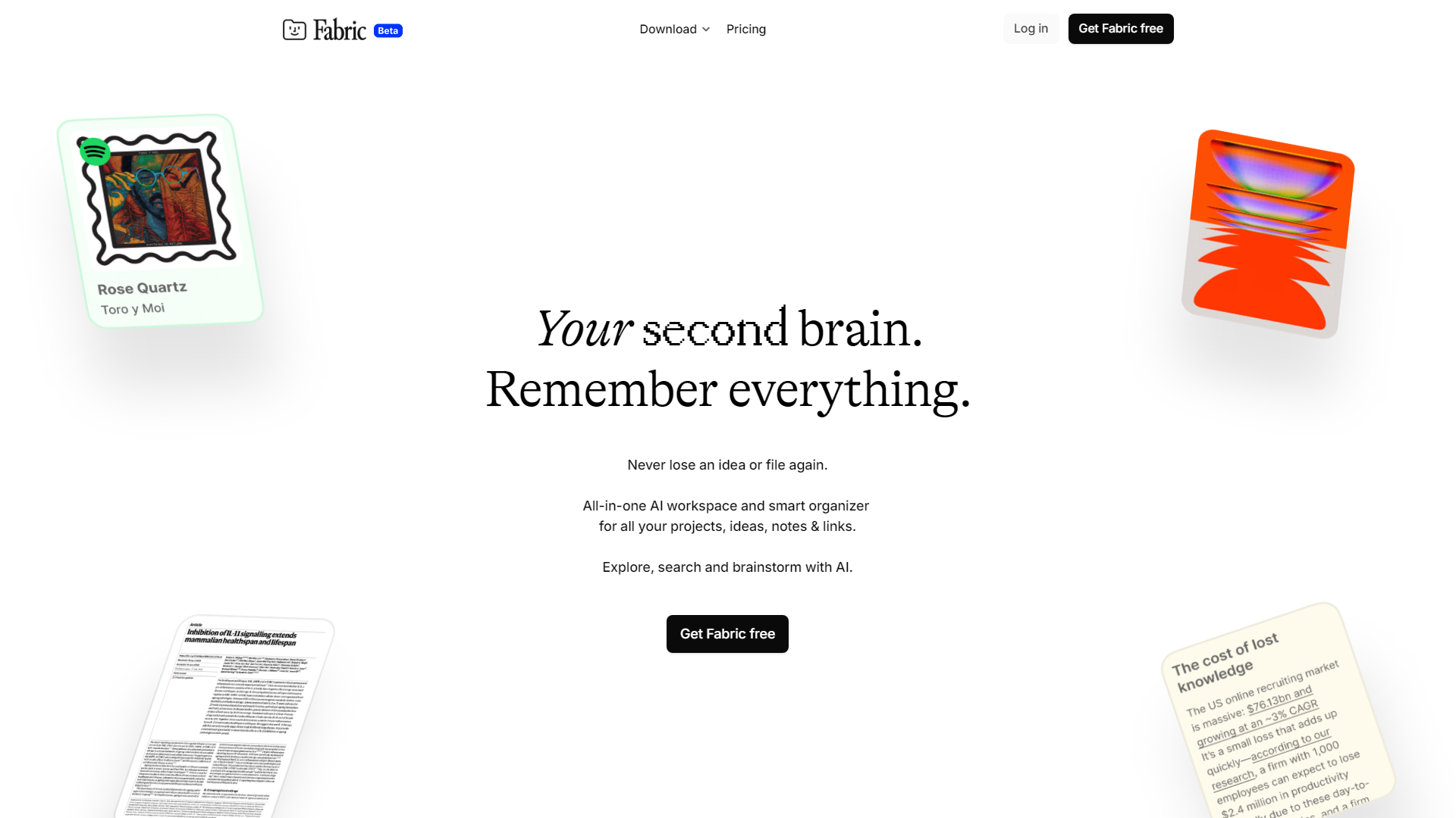 Fabric – your self-organizing workspace and file explorer