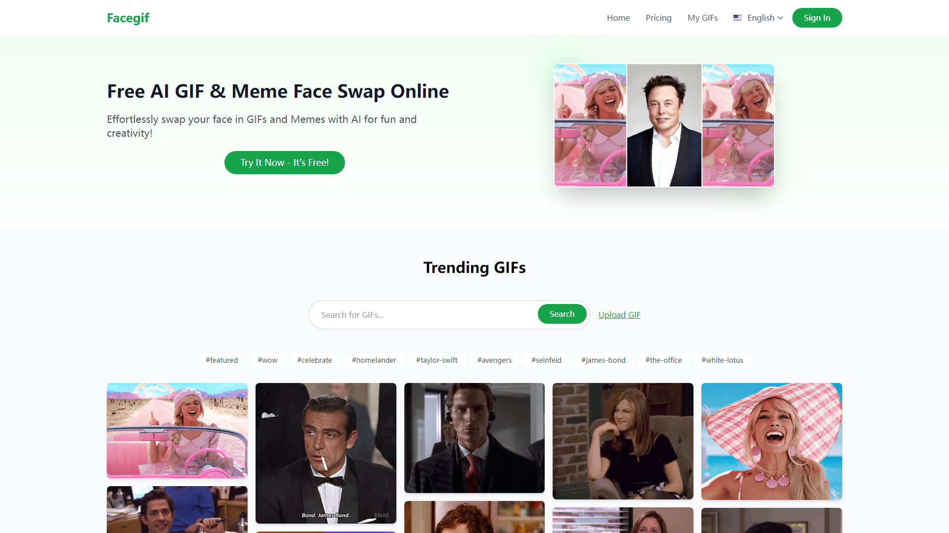 Facegif - Scambio di Volti GIF AI Gratuito Online