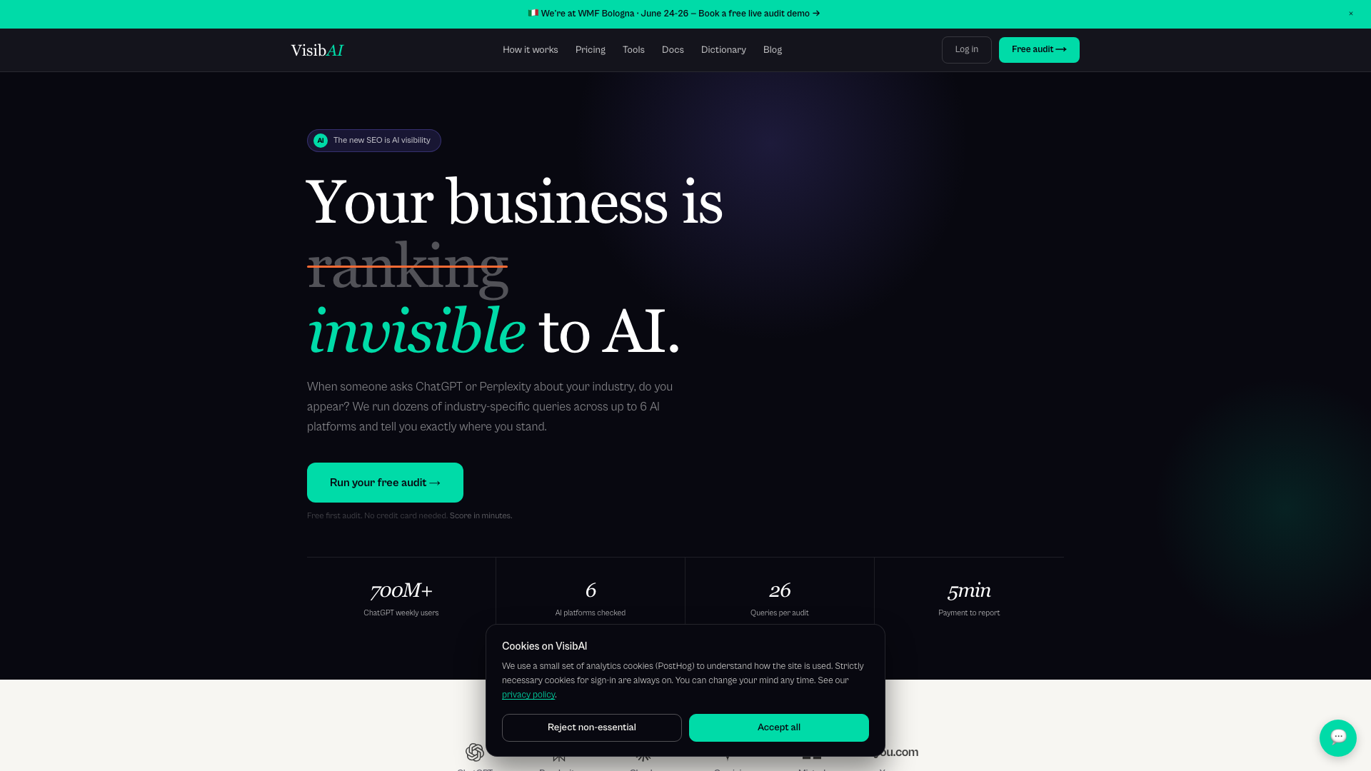 VisibAI — AI Visibility Audit | Check if ChatGPT knows you exist