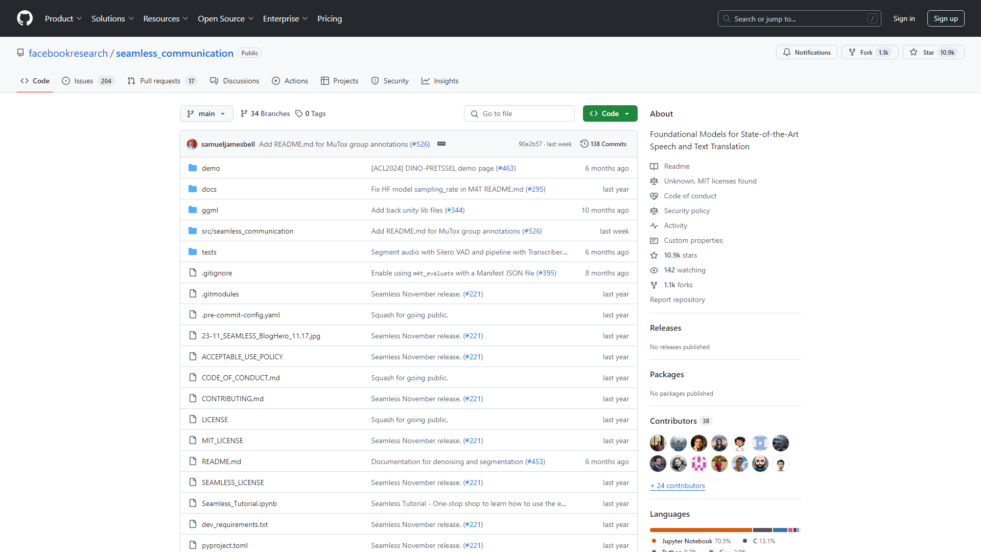 GitHub - facebookresearch/seamless_communication: Foundational Models for State-of-the-Art Speech and Text Translation