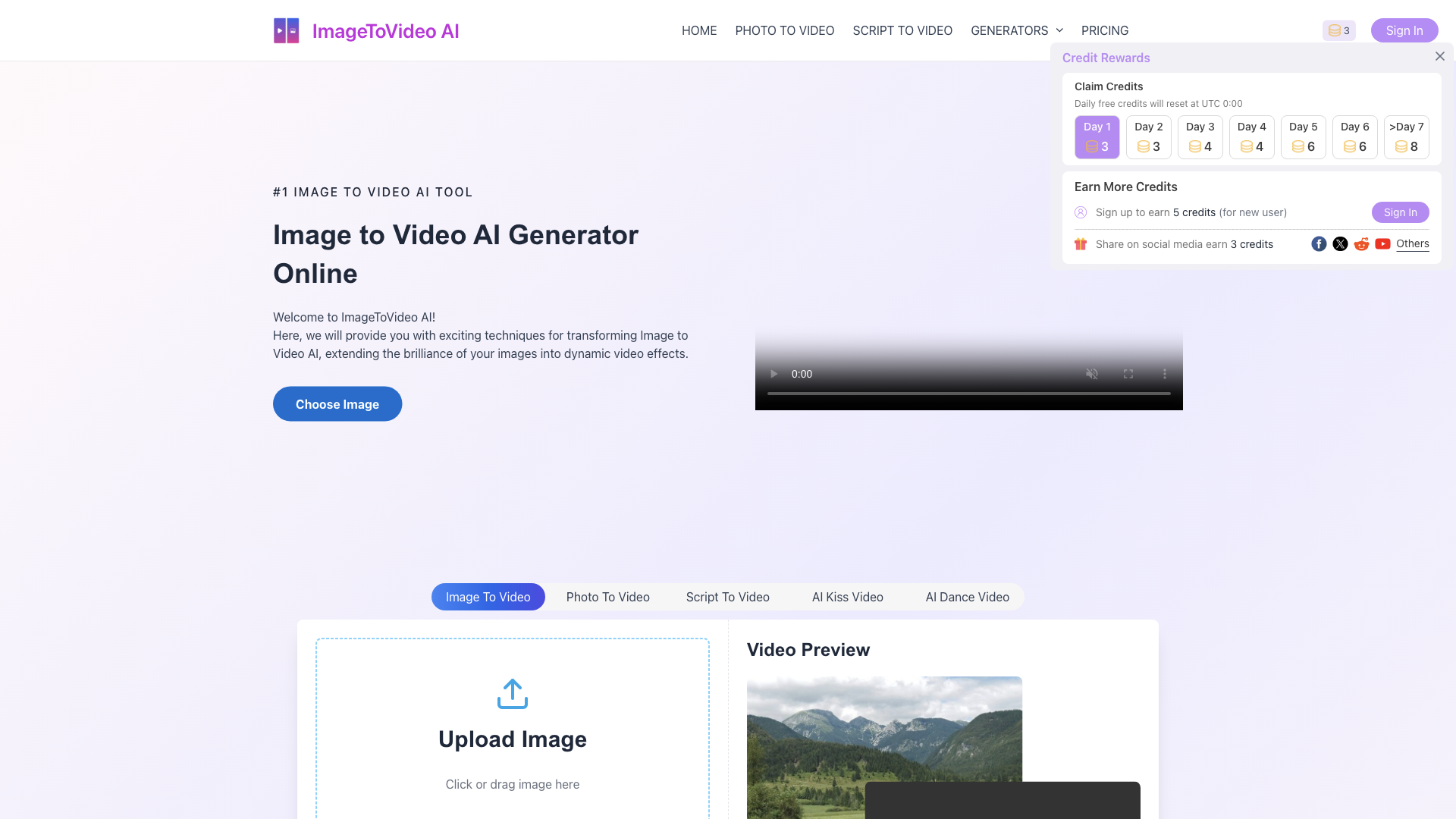 Image to video AI: Convert image to mp4, AI Video Maker