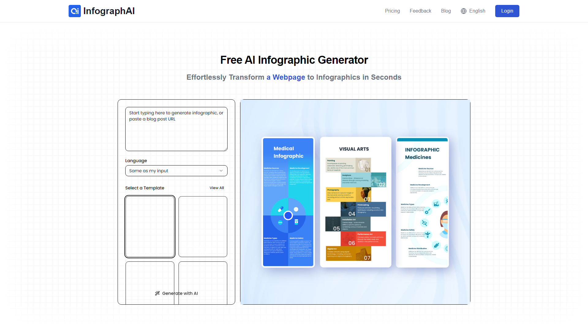 Générateur d'infographies AI gratuit - InfographAI