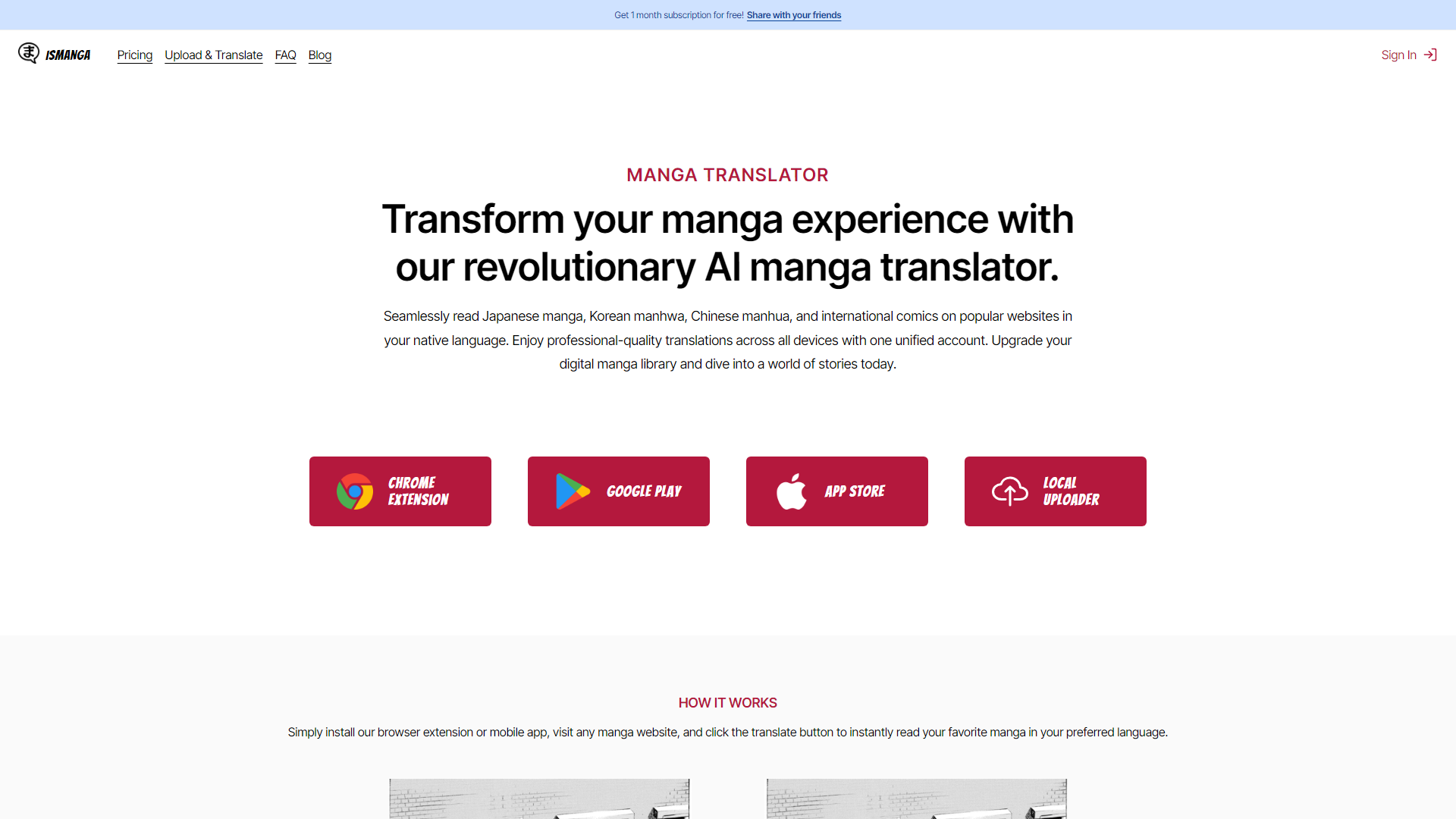IsManga - AI translation extension/app for raw manga, manhua and comics