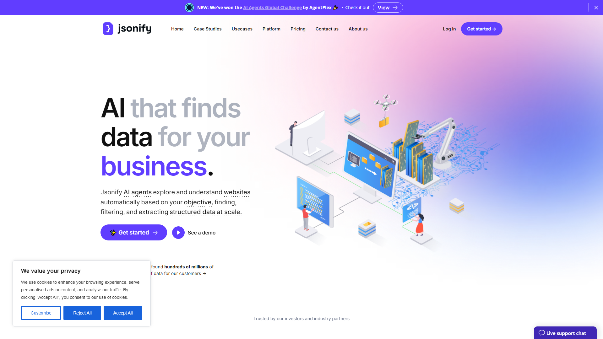 Jsonify | AI that finds data for your business