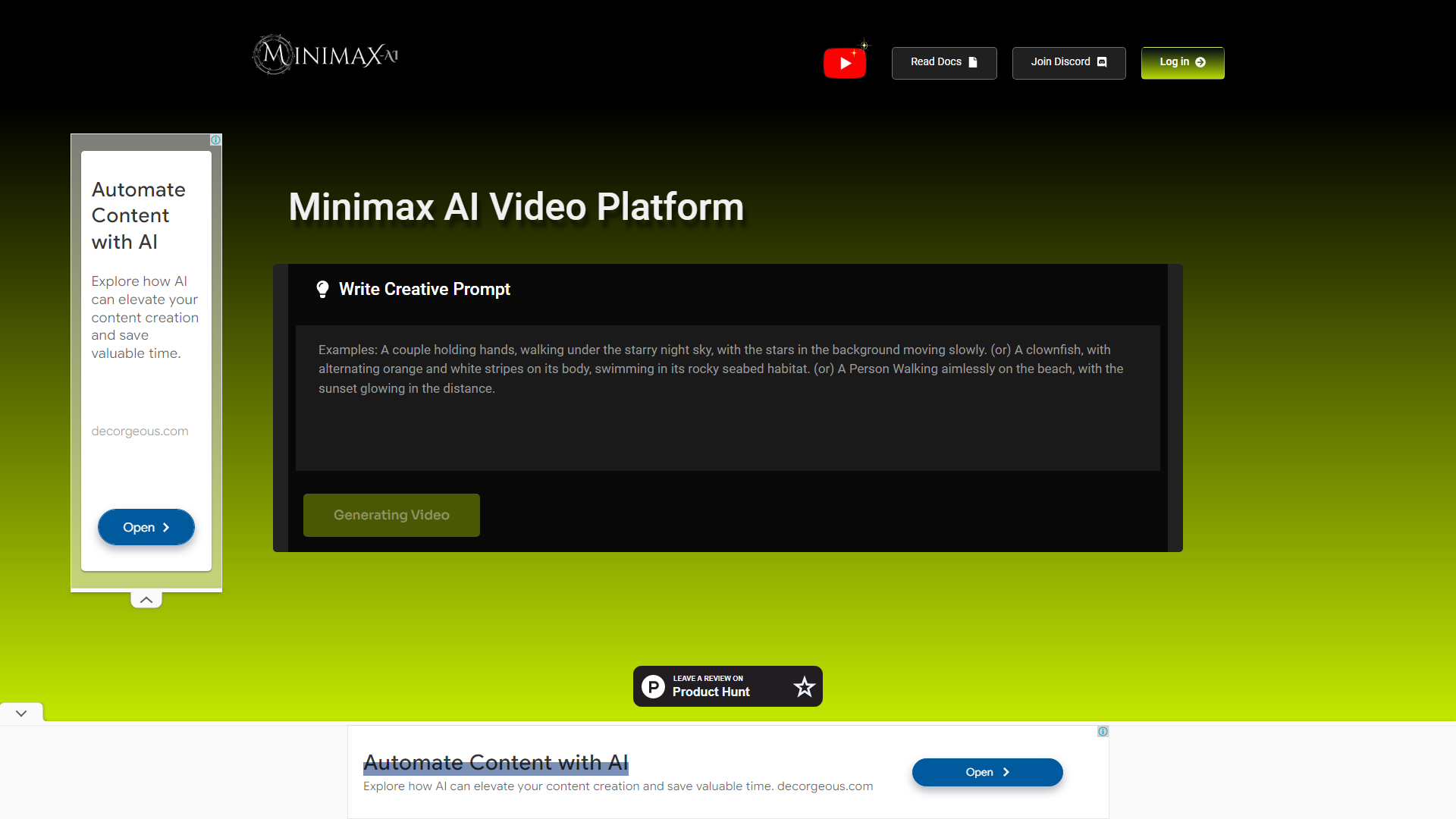 Minimax AI: AI Video Generator