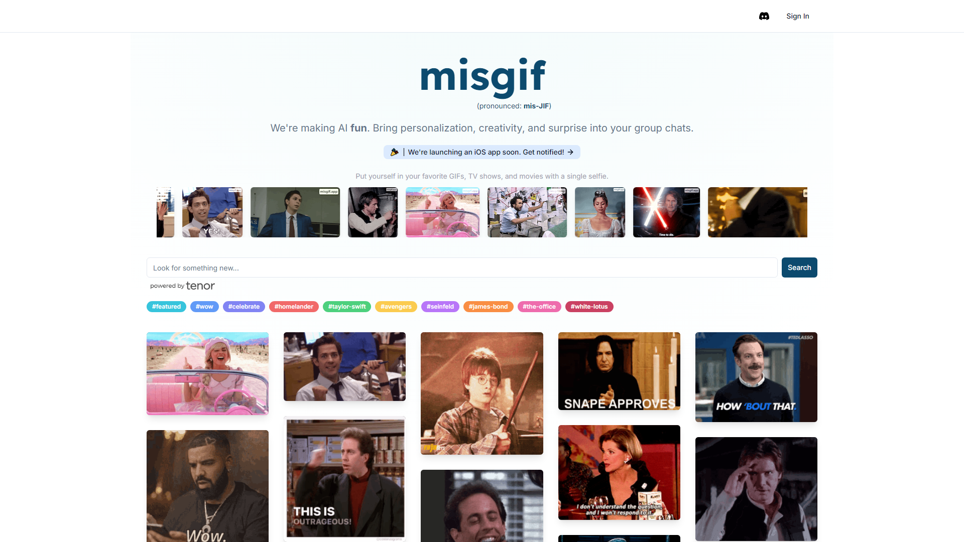 misgif: ai powered memes