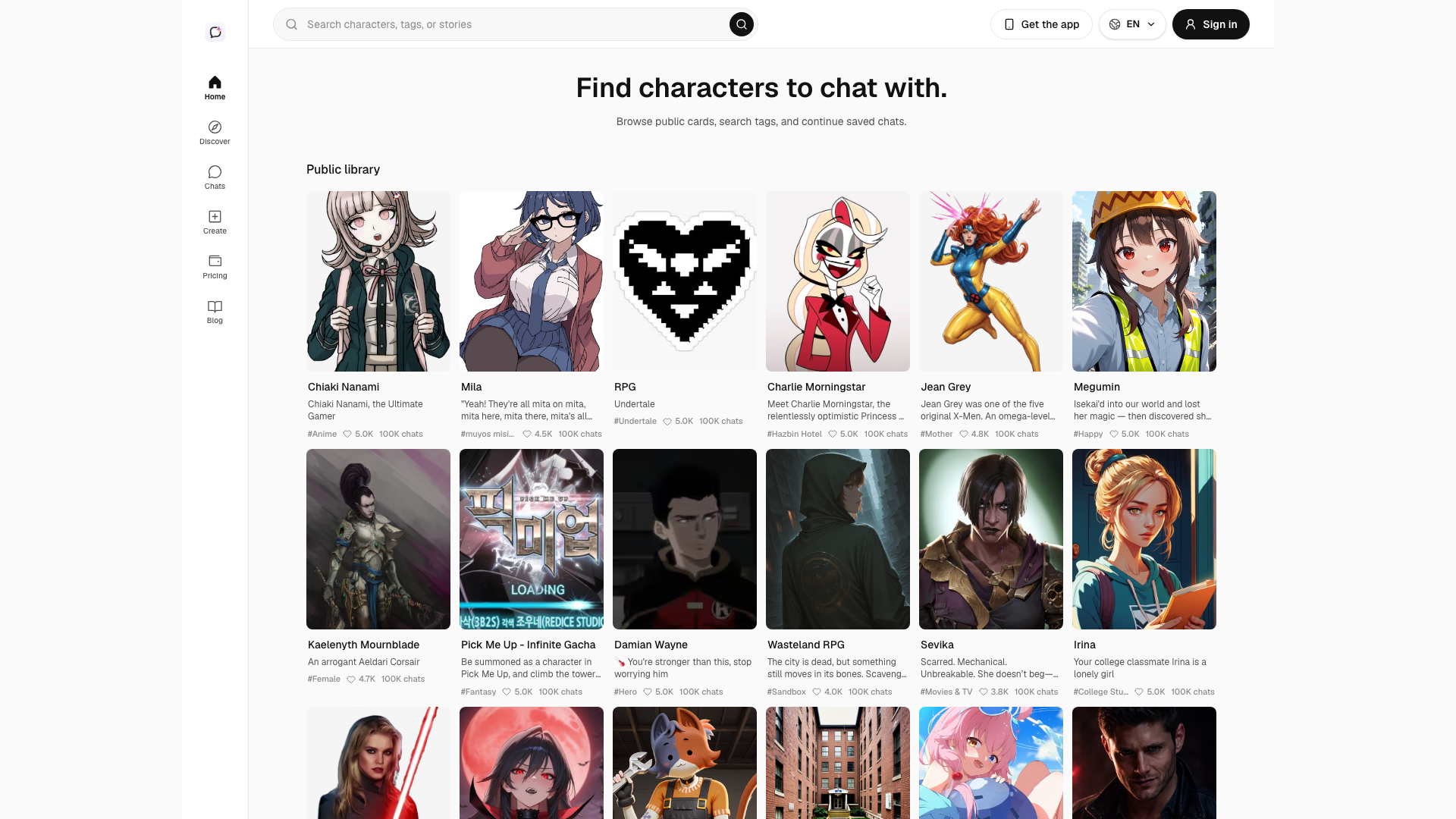 AI Character Chat for Story-First Roleplay