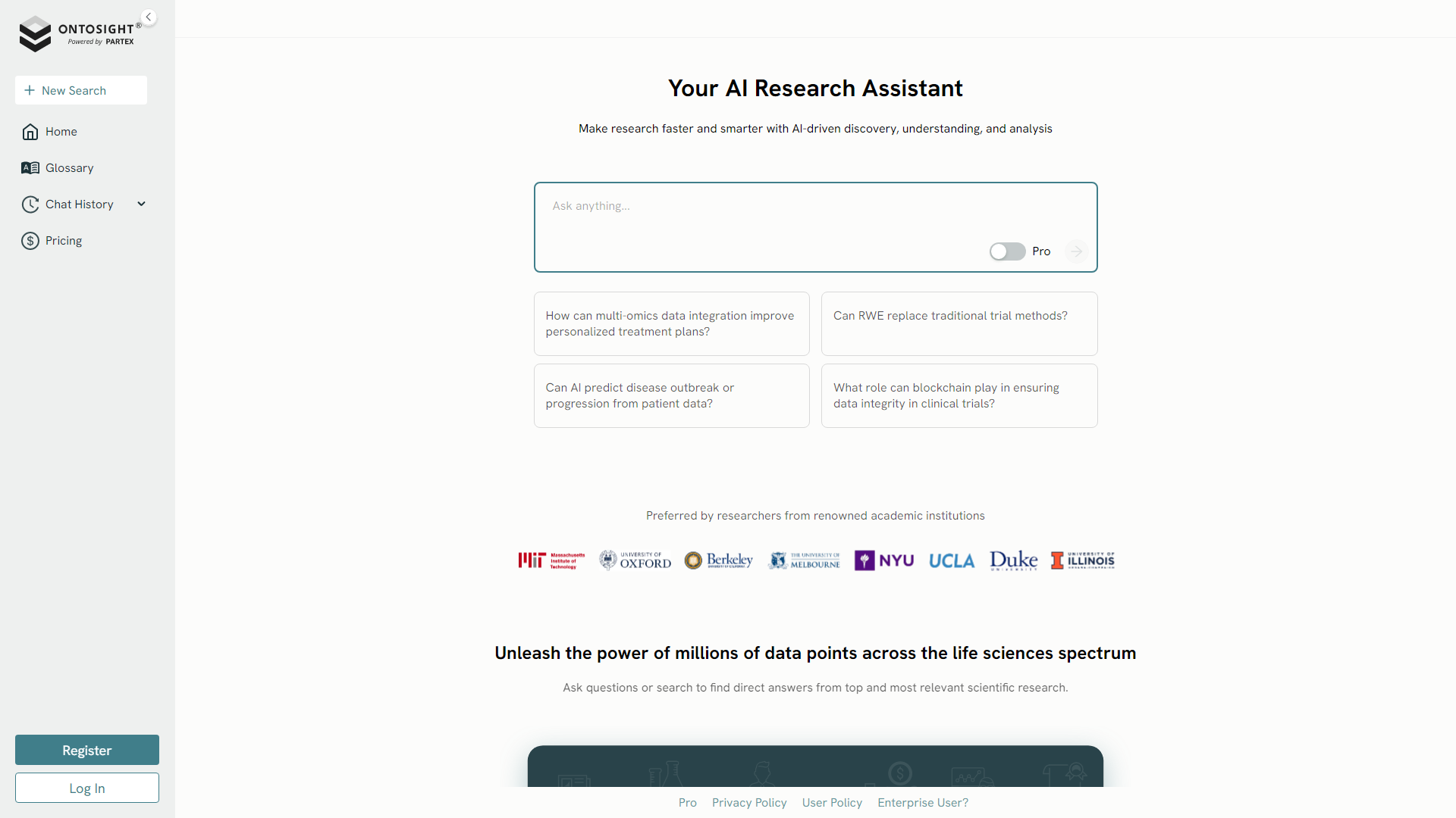 Ontosight.ai | एआई-संचालित अनुसंधान सहायक स्मार्ट अंतर्दृष्टियों के लिए