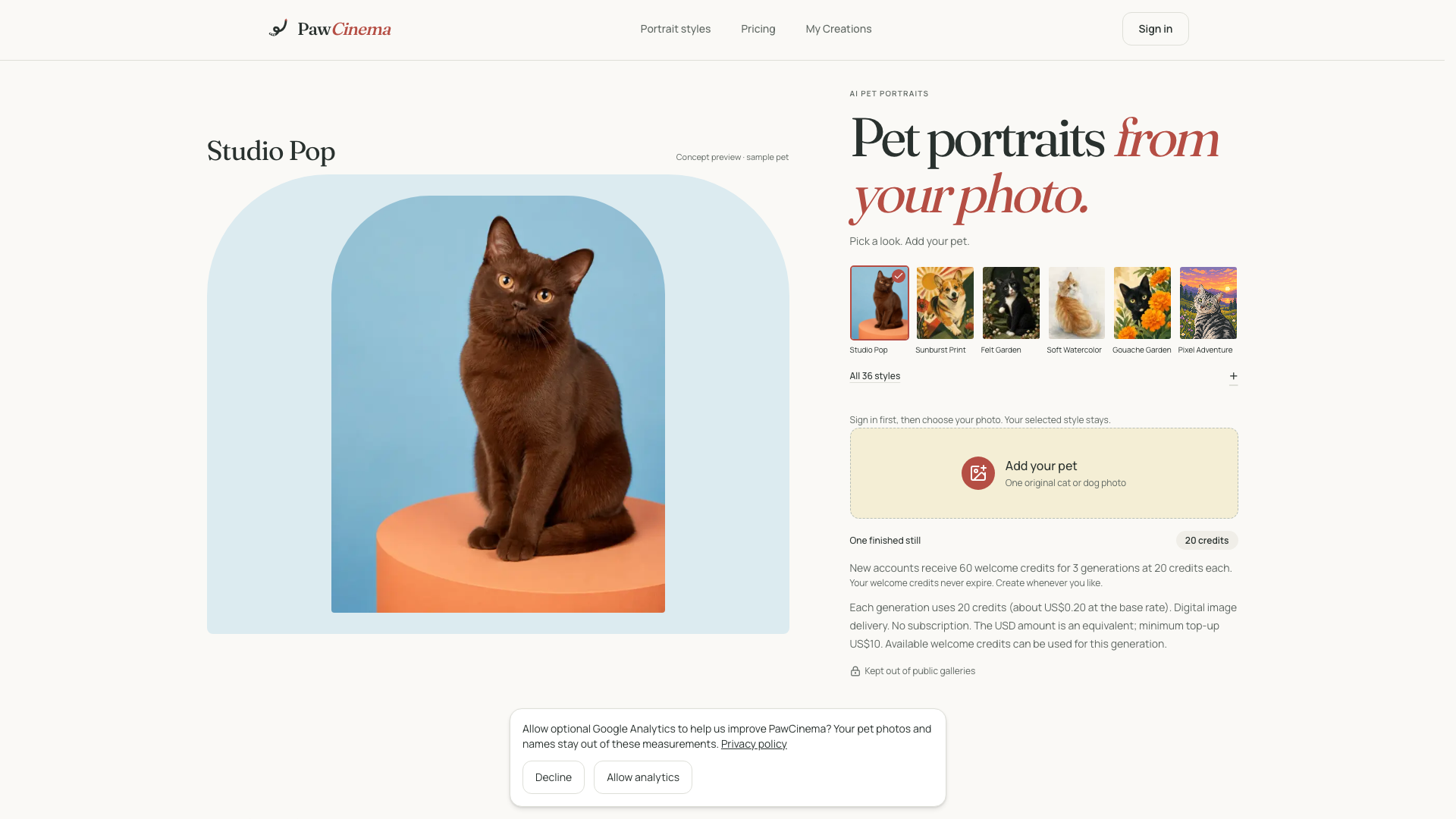 Pet Portrait from Photo | Custom AI Art | PawCinema Pet Portrait from Photo | Custom AI Art | PawCinema