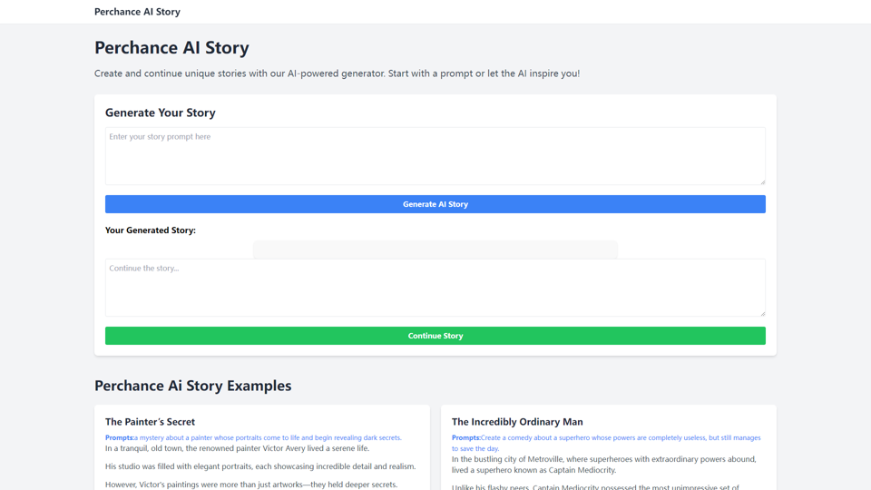 Perchance AI 故事生成器（免費、無限制、無需註冊）