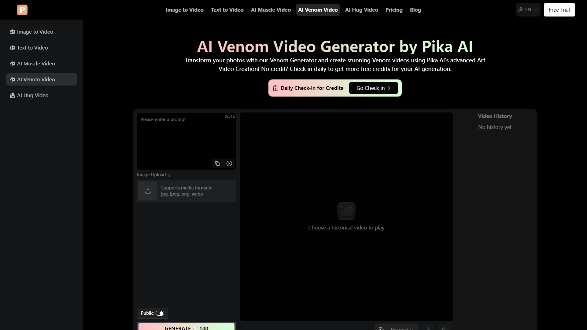 AI Venom Video - Verwandle deine Fotos in Venom-Videos mit Pika AI