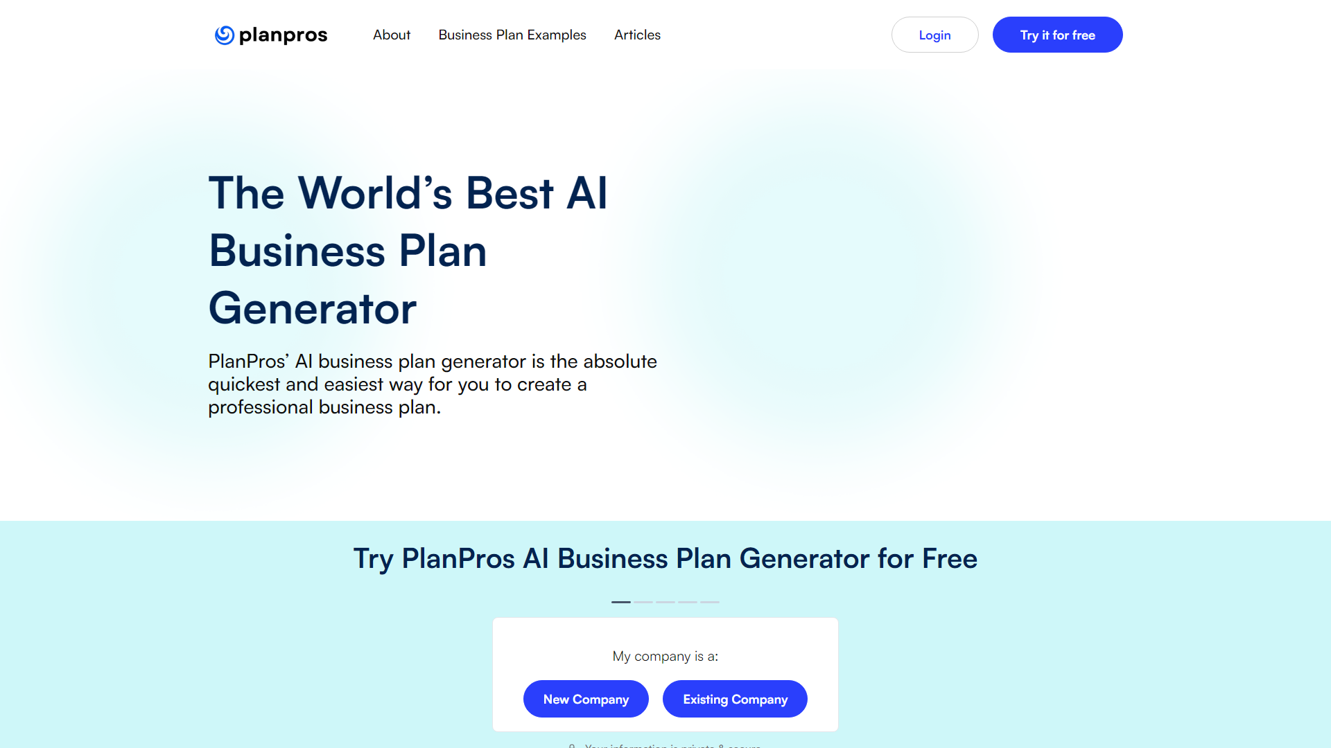 Best AI Business Plan Generator | AI-Generated Business Plan