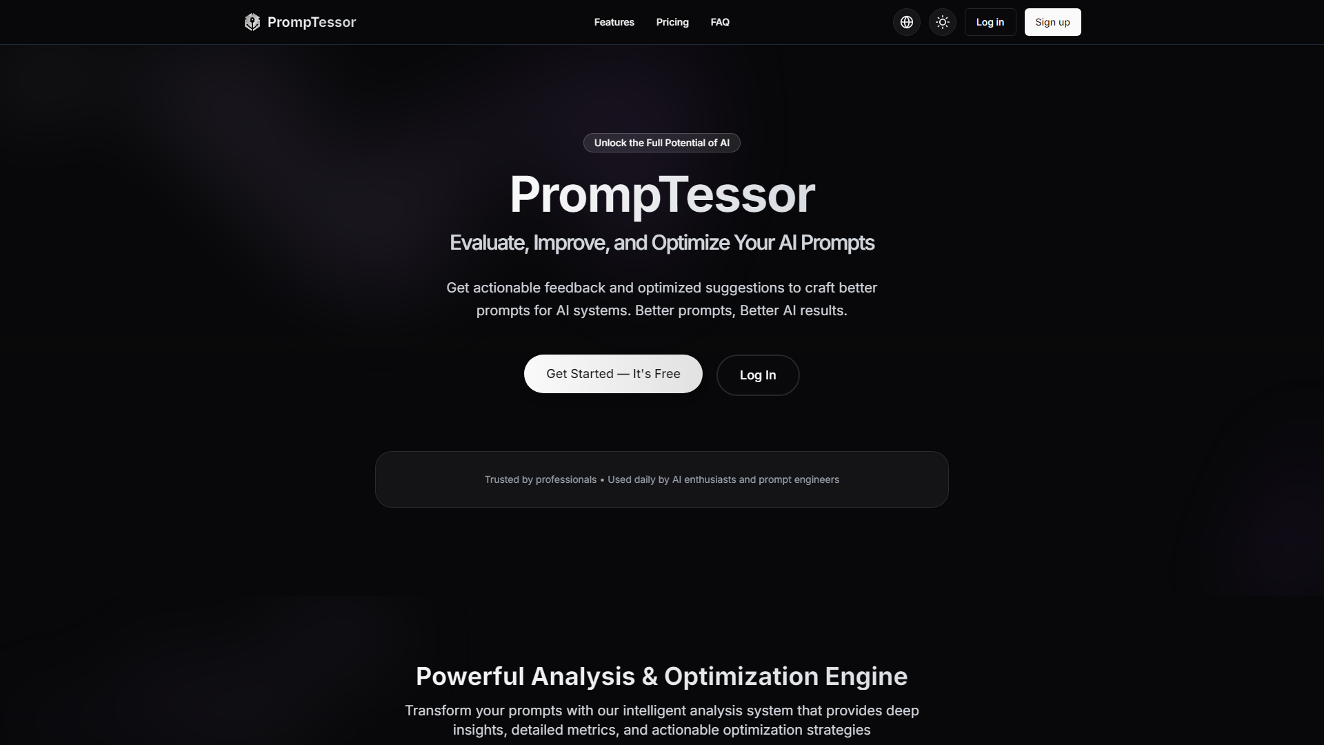 PrompTessor - AI 提示分析与优化