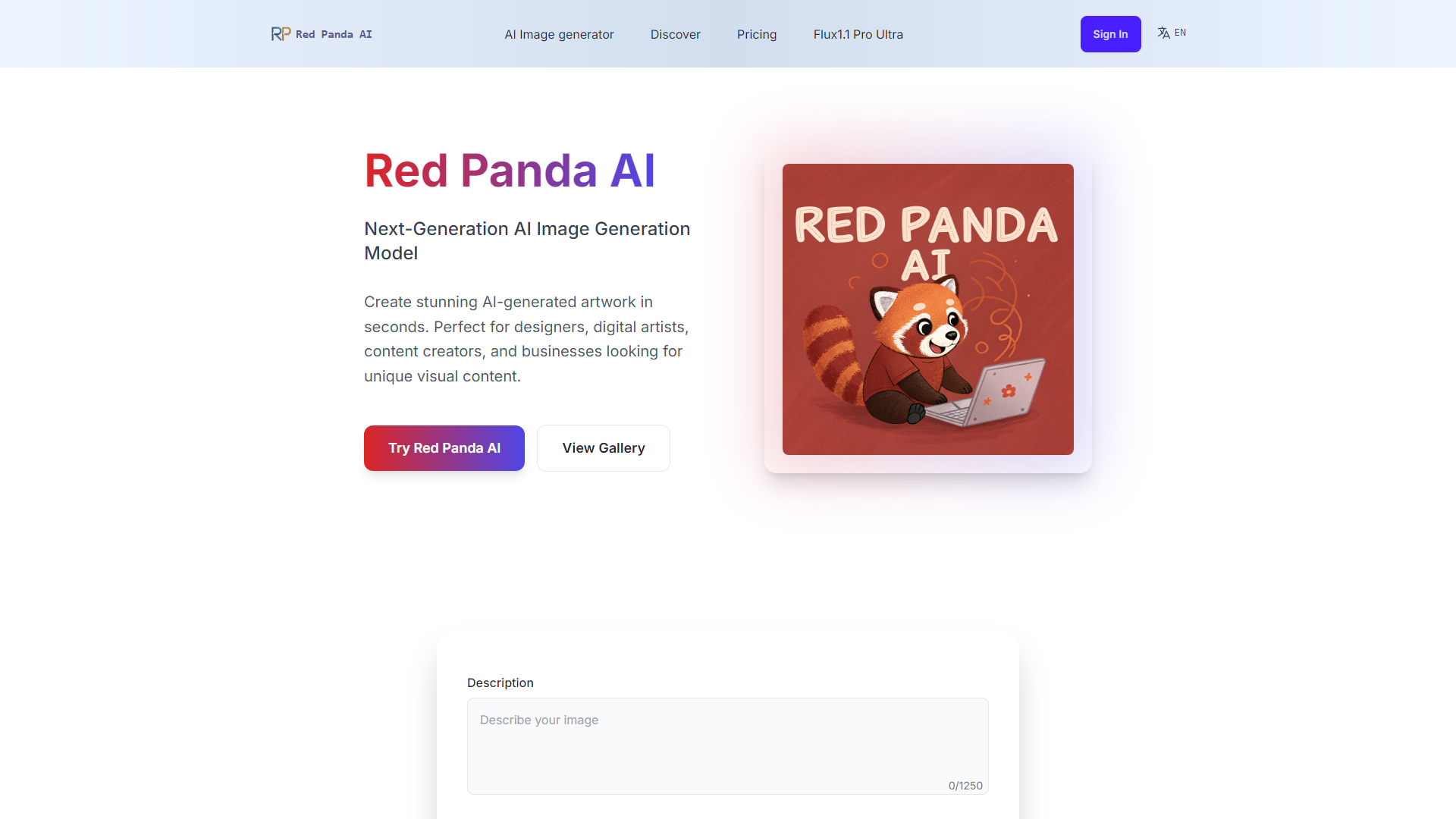 Panda Rojo AI | Un Nuevo Futuro de la Generación de Imágenes de IA