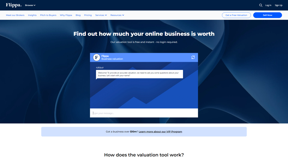 Website Worth and Value | Flippa's Free Valuation Tool