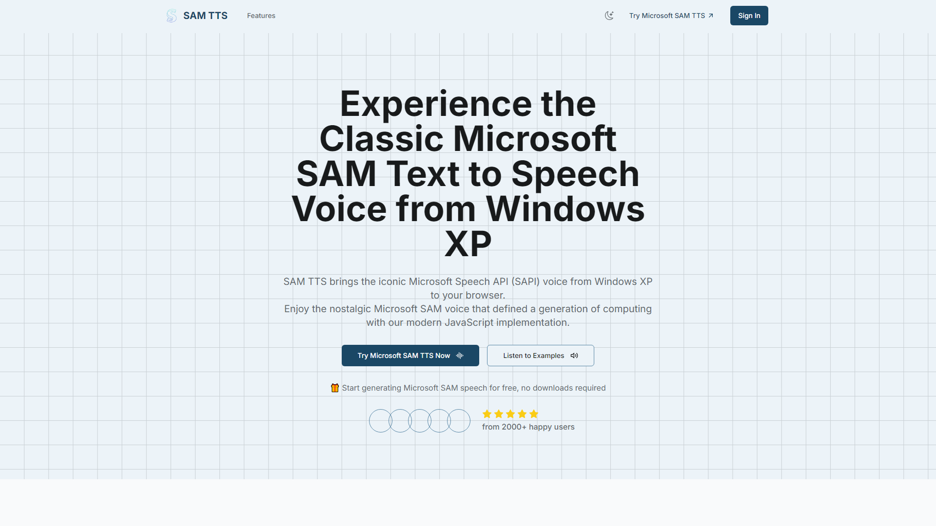 Microsoft SAM Text to Speech - Classic Windows Voice Synthesizer | SAM TTS