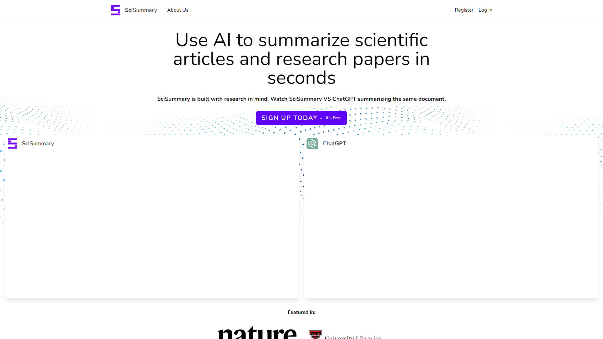 Use AI Para Resumir Artigos Científicos - SciSummary