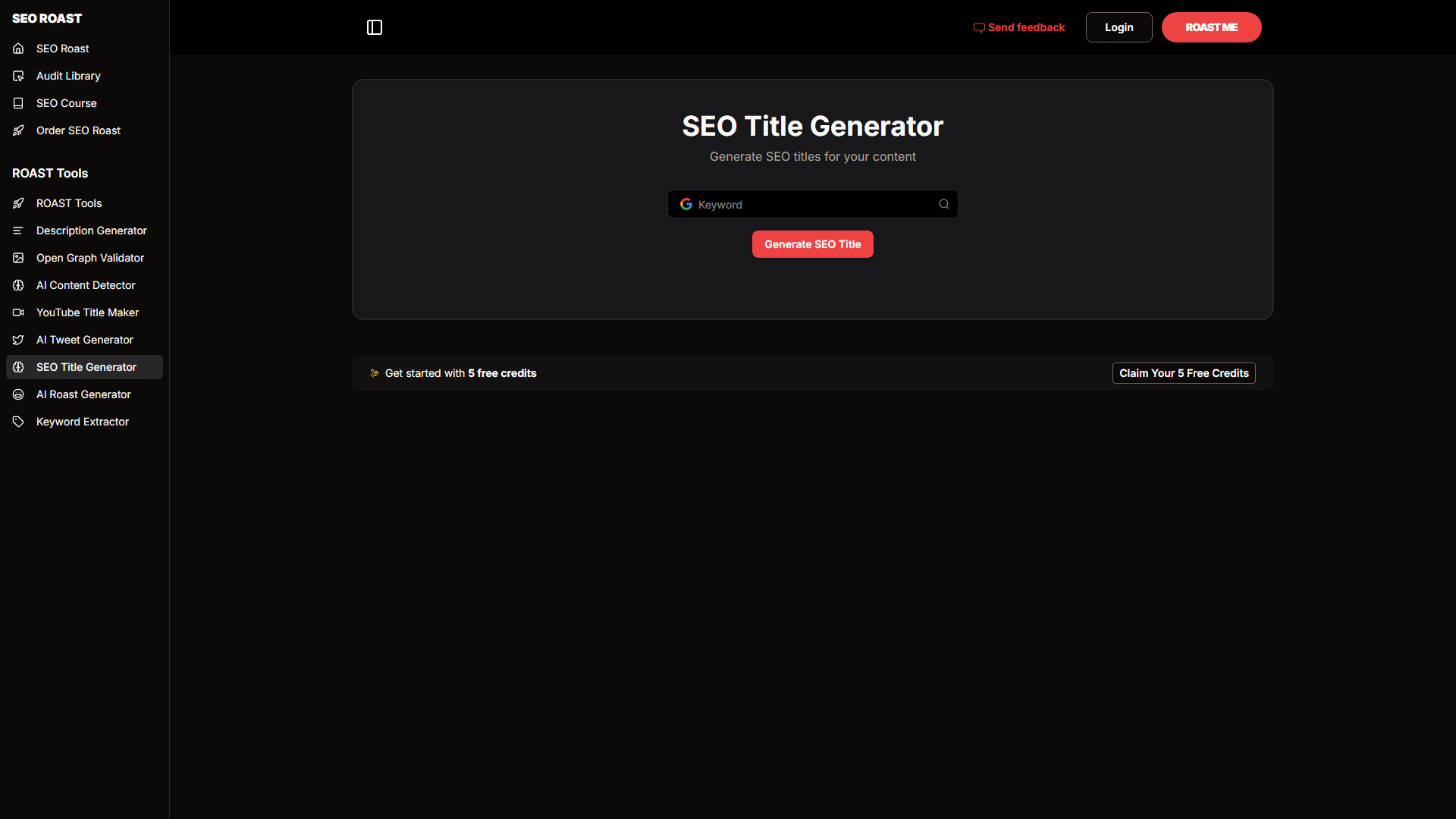 SEO-Titel-Generator | ROAST-Werkzeuge