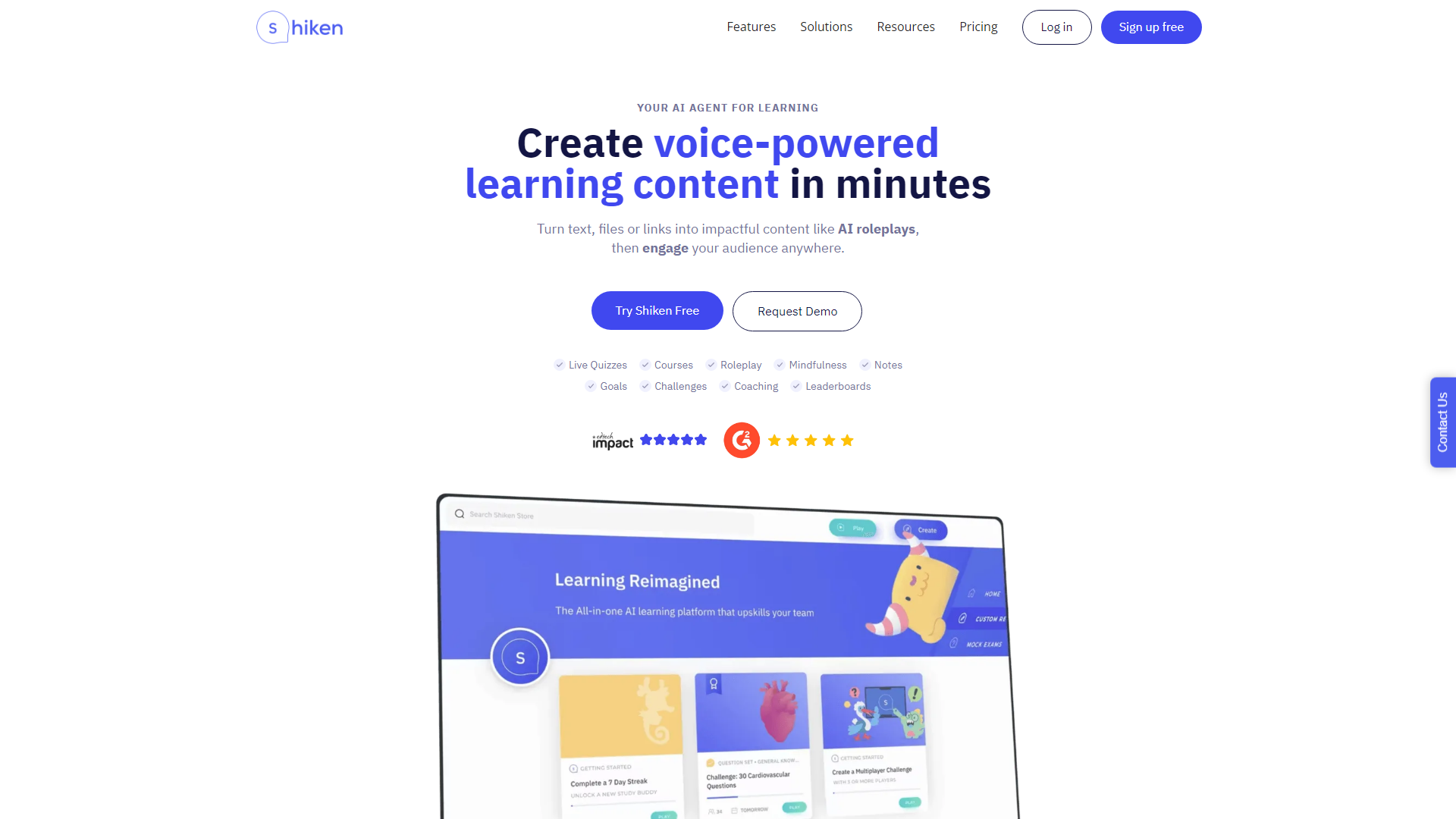 Shiken.ai - Your AI Voice Agent For Learning Faster