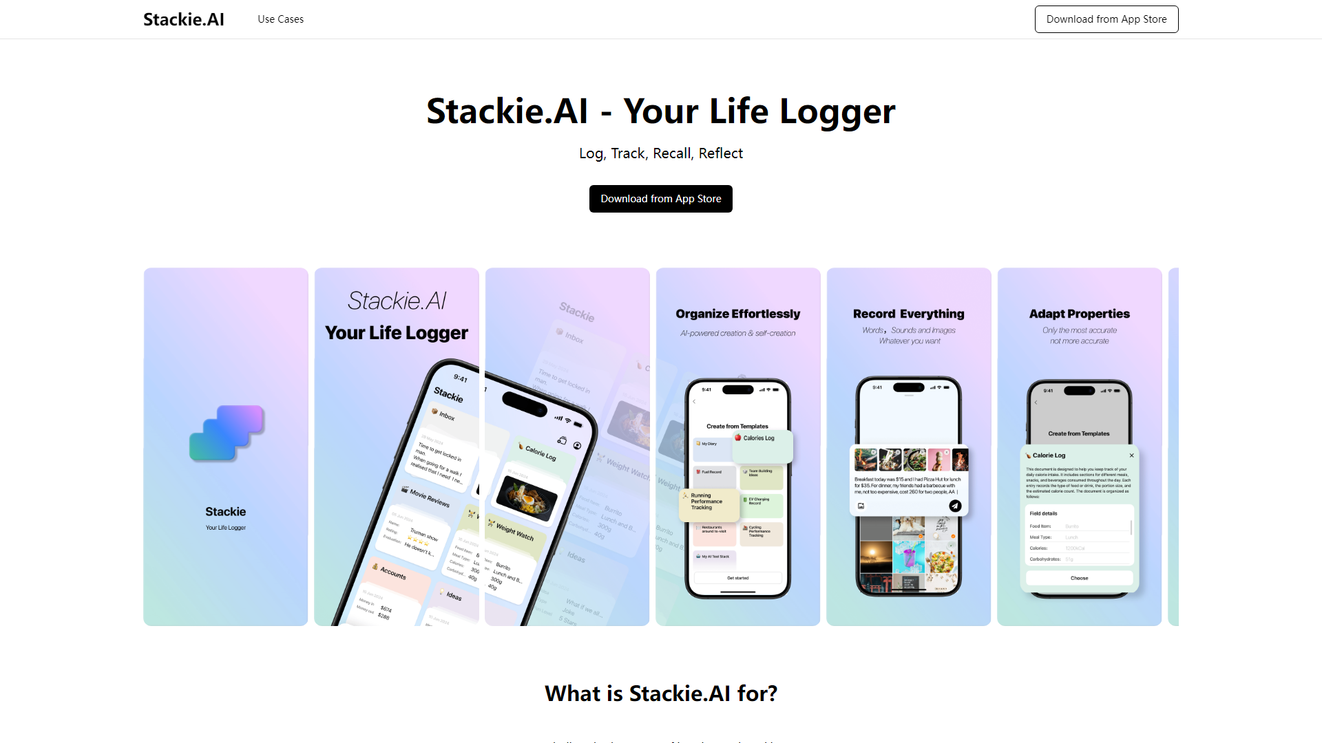 Stackie.AI - Tu Registrador de Vida