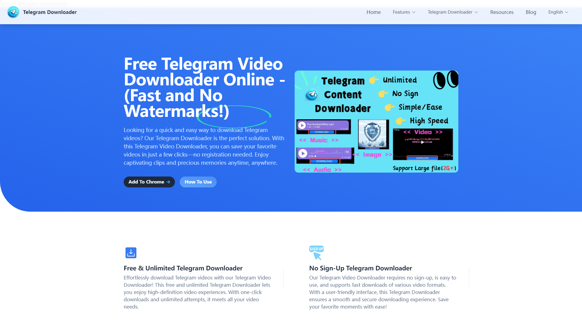 Downloader Video Telegram Gratuito Online - (Veloce e Senza Filigrane!)
