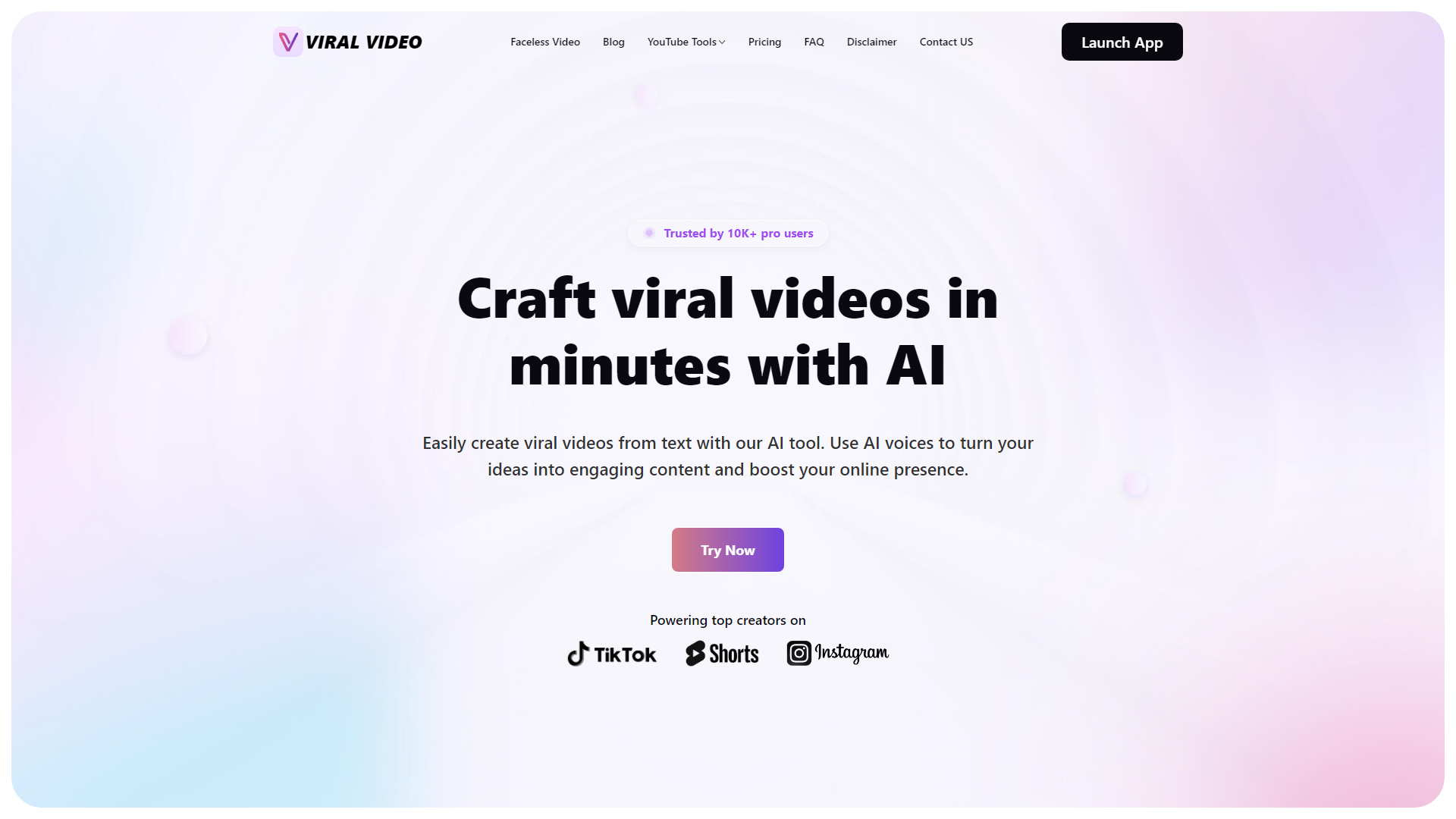 Vídeo Viral - Crea vídeos virales en minutos con IA