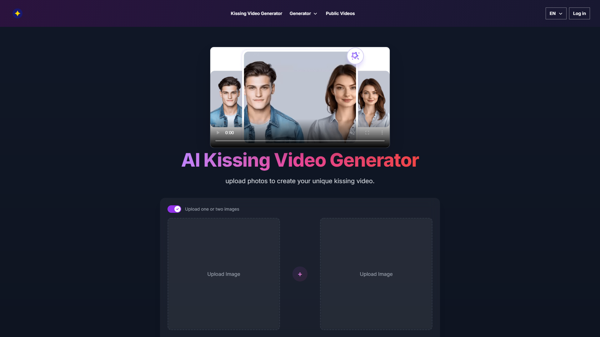 Generador de Videos de Besos AI: Romántico Personalizado a partir de Fotos