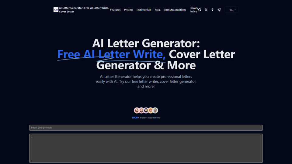 Générateur de lettres AI : Rédaction de lettres AI gratuite, Lettre de motivation