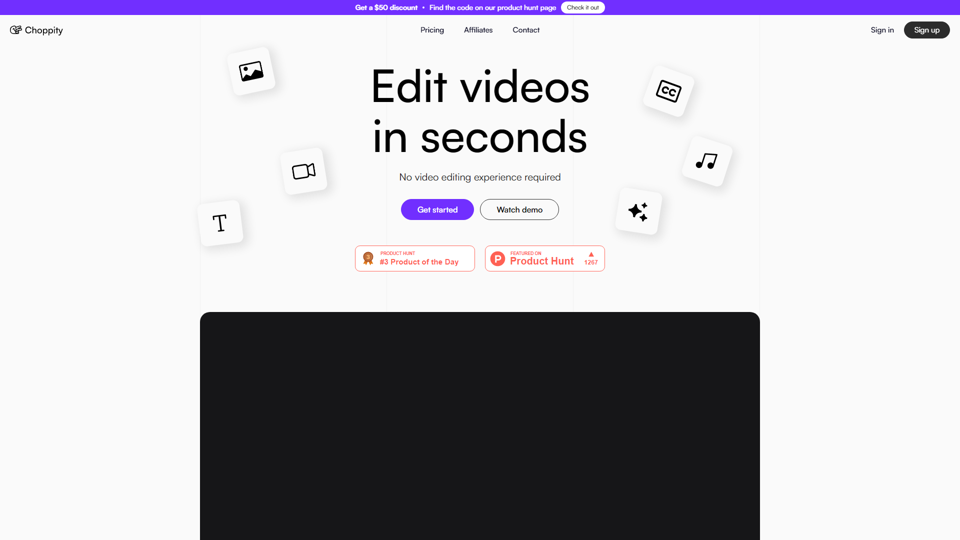 Choppity - AI video editing