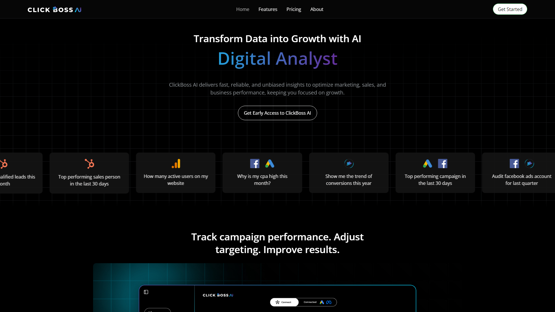 ClickBoss AI - Transformez les données en croissance avec l'IA