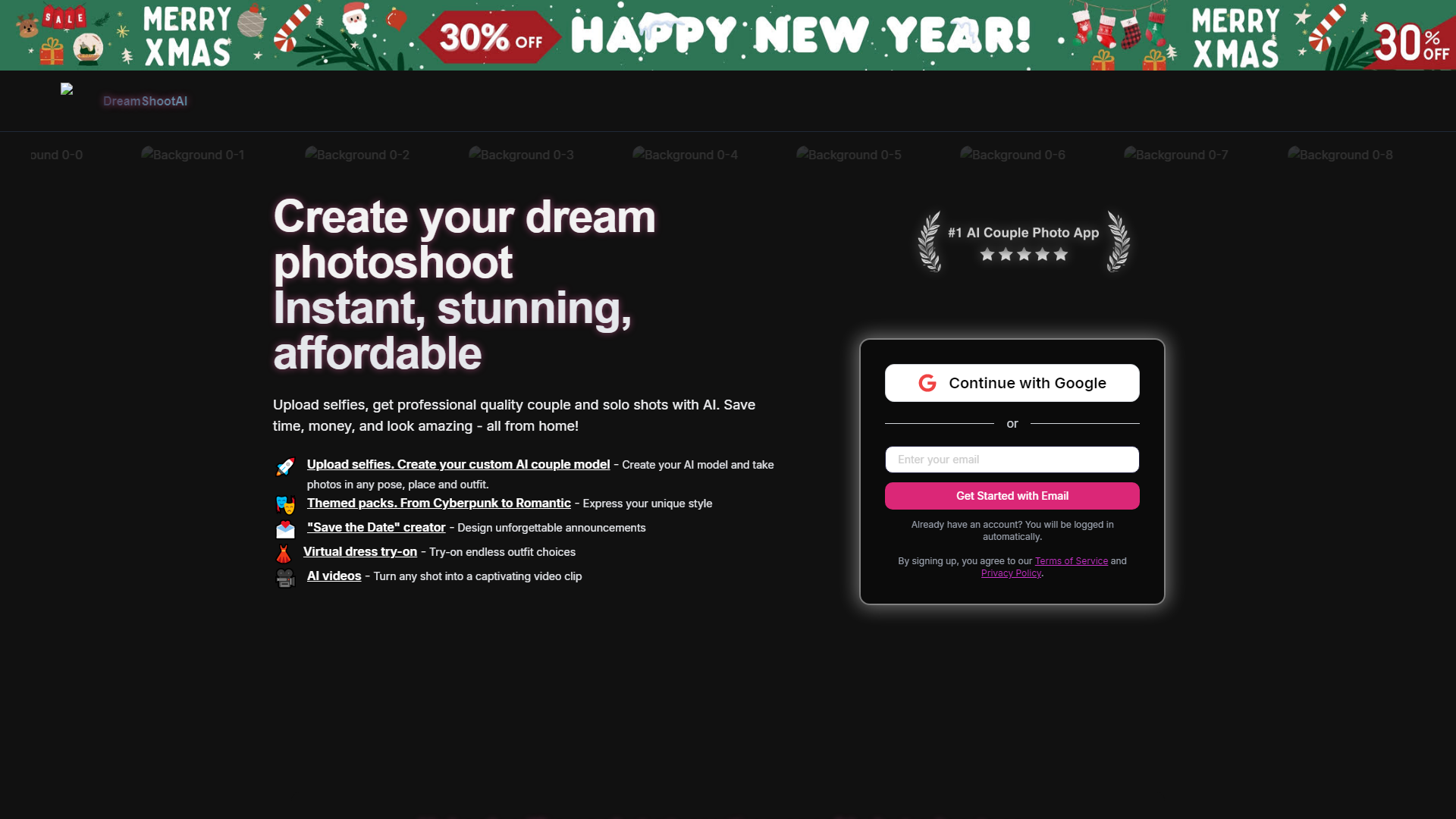 DreamShootAI | Creatore di Foto per Coppie con AI