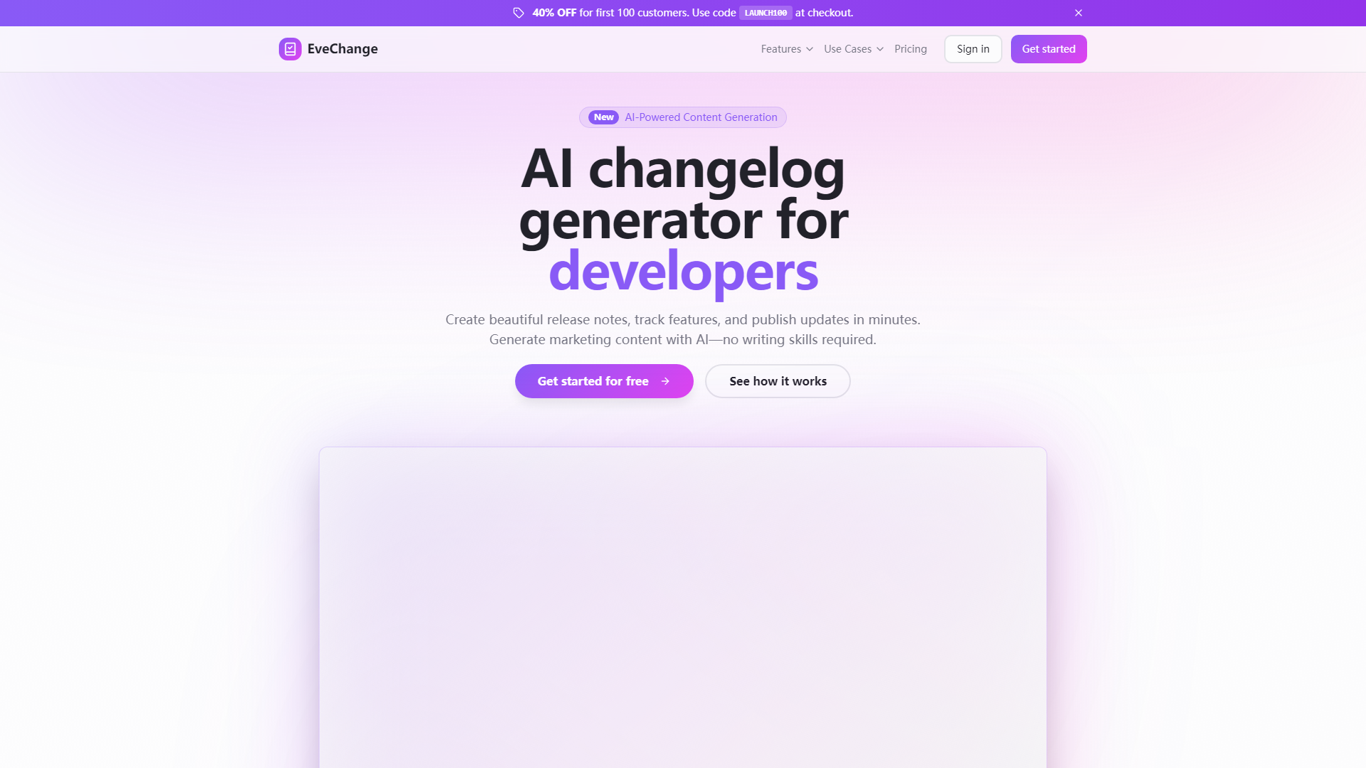 AI-Powered Changelog Generator for Product Teams | EveChange