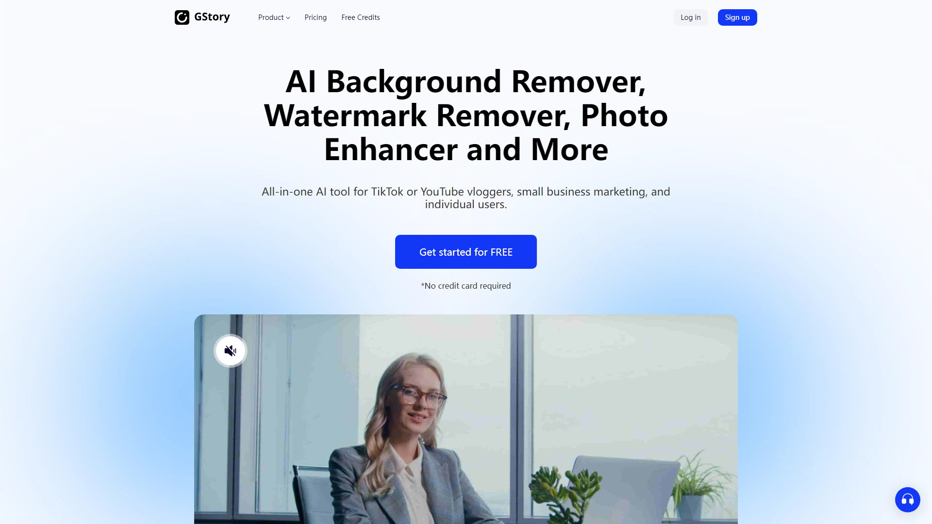 免费AI视频编辑器，照片增强器和TikTok水印去除工具 | GStory.ai