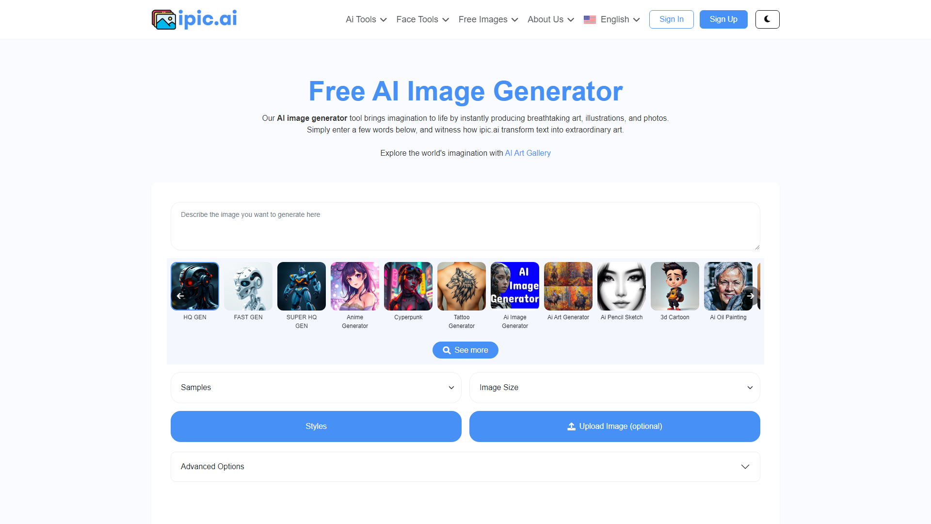 Kostenloser KI-Bildgenerator KI-gestützter Bildgenerator für einzigartige und maßgeschneiderte Bilder