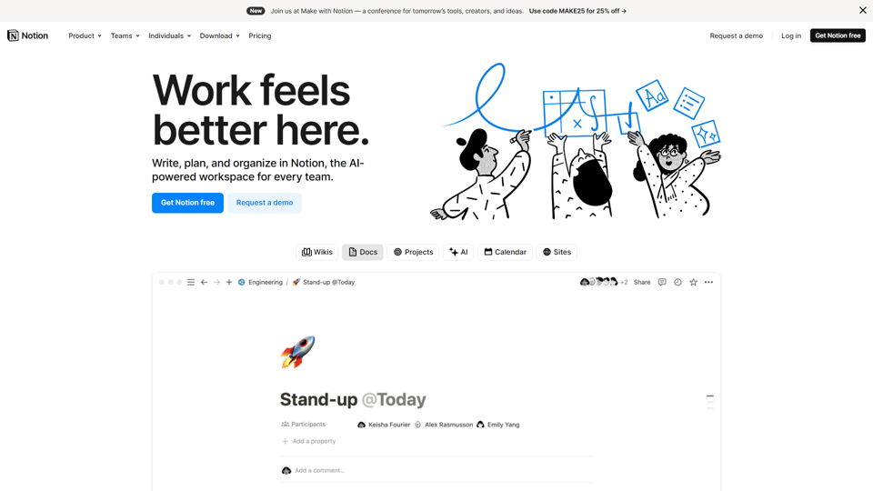 Your connected workspace for wiki, docs & projects | Notion