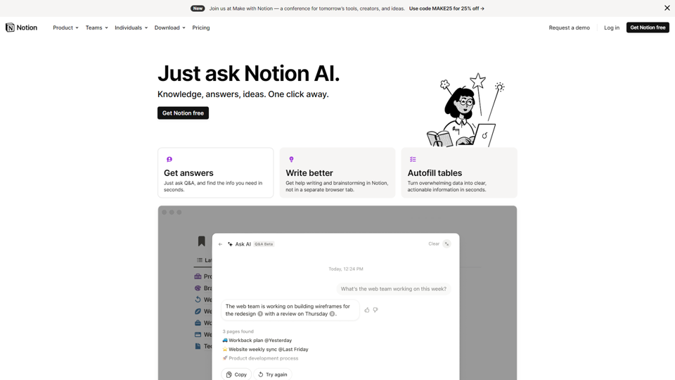 Rencontrez le nouvel assistant Notion AI