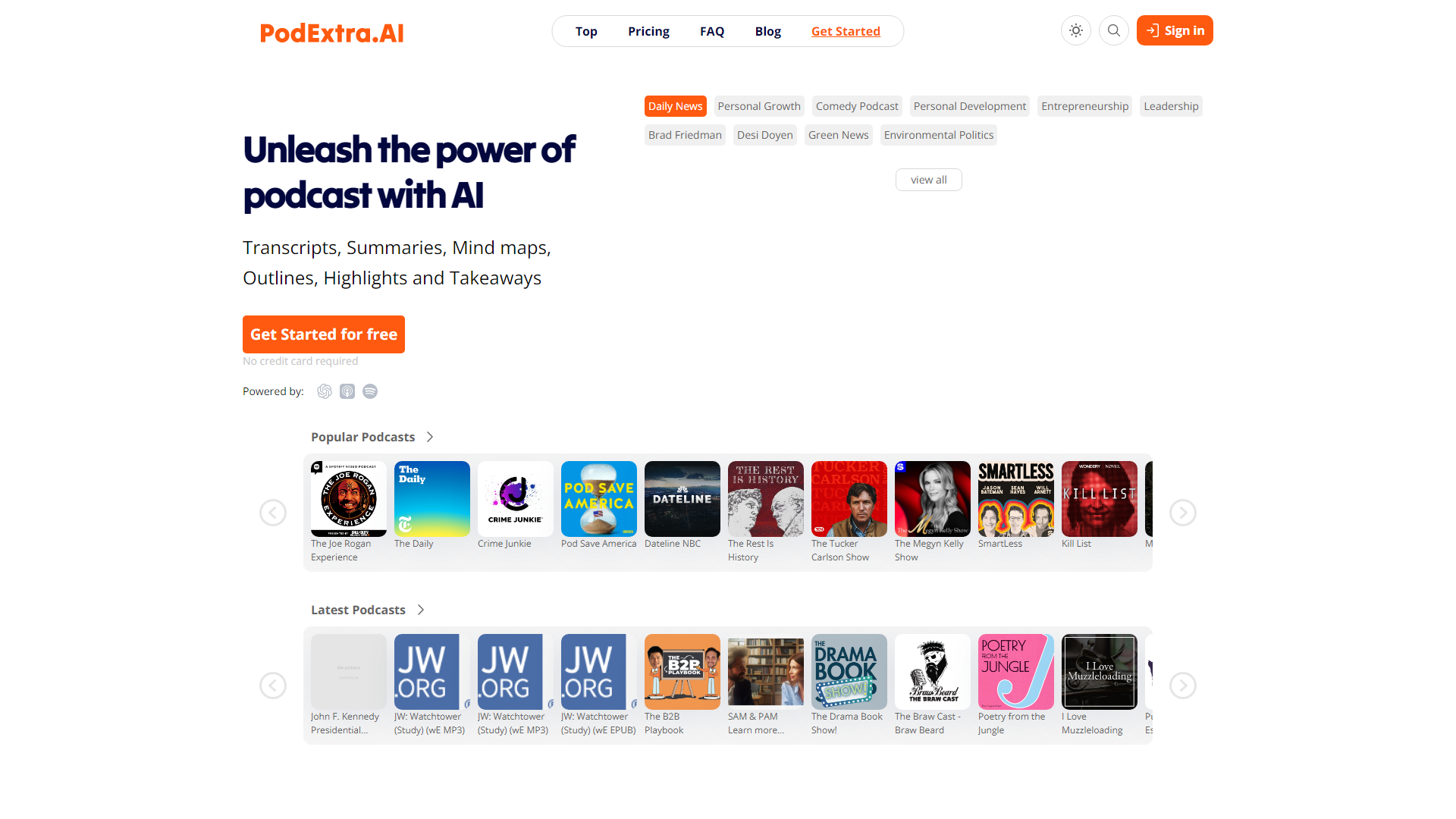 PodExtra KI—Entfessle die Kraft des Podcasts