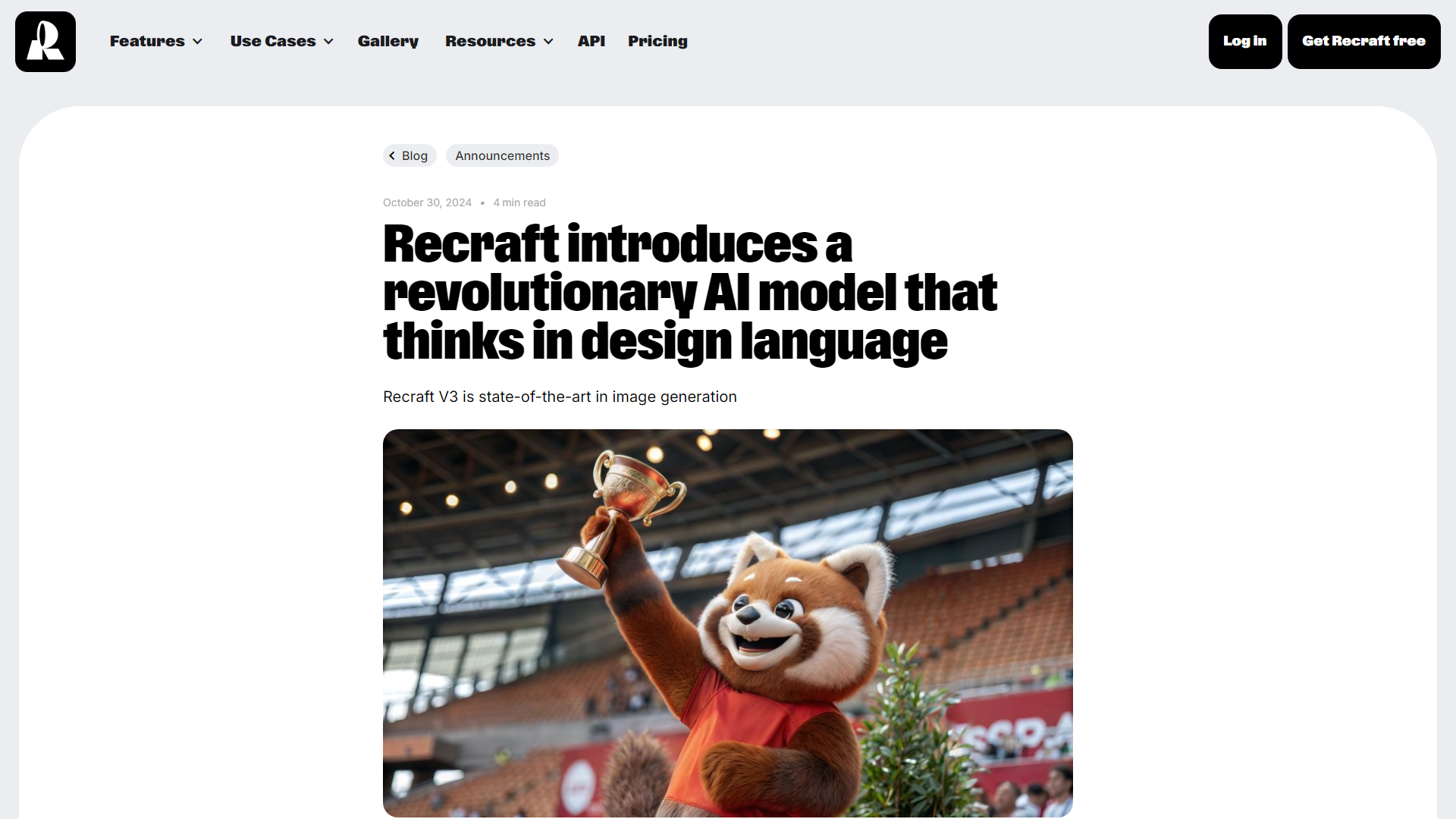 Recraft introduces a revolutionary AI model that thinks in design language