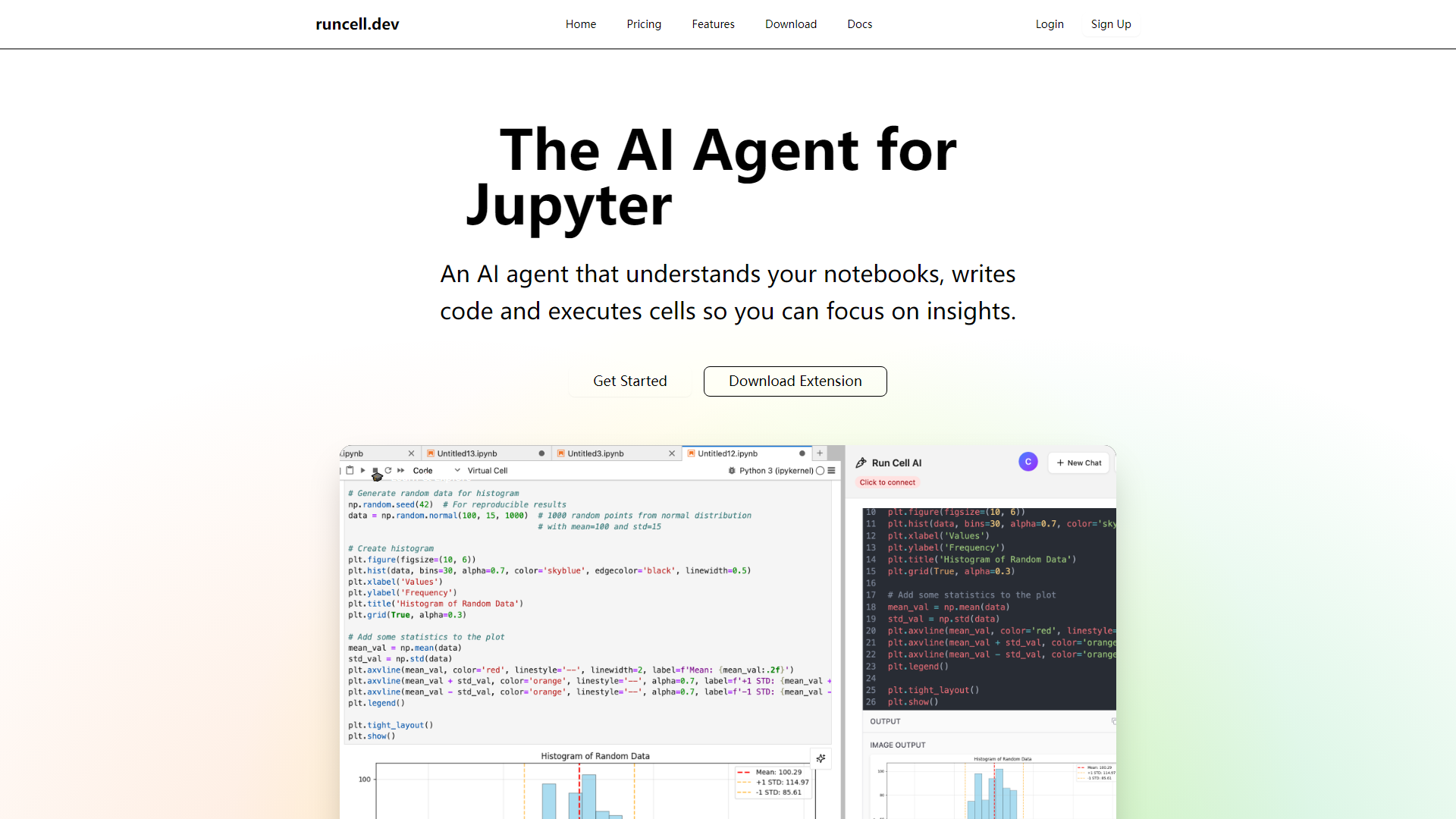 Jupyter AI एजेंट - रनसेल