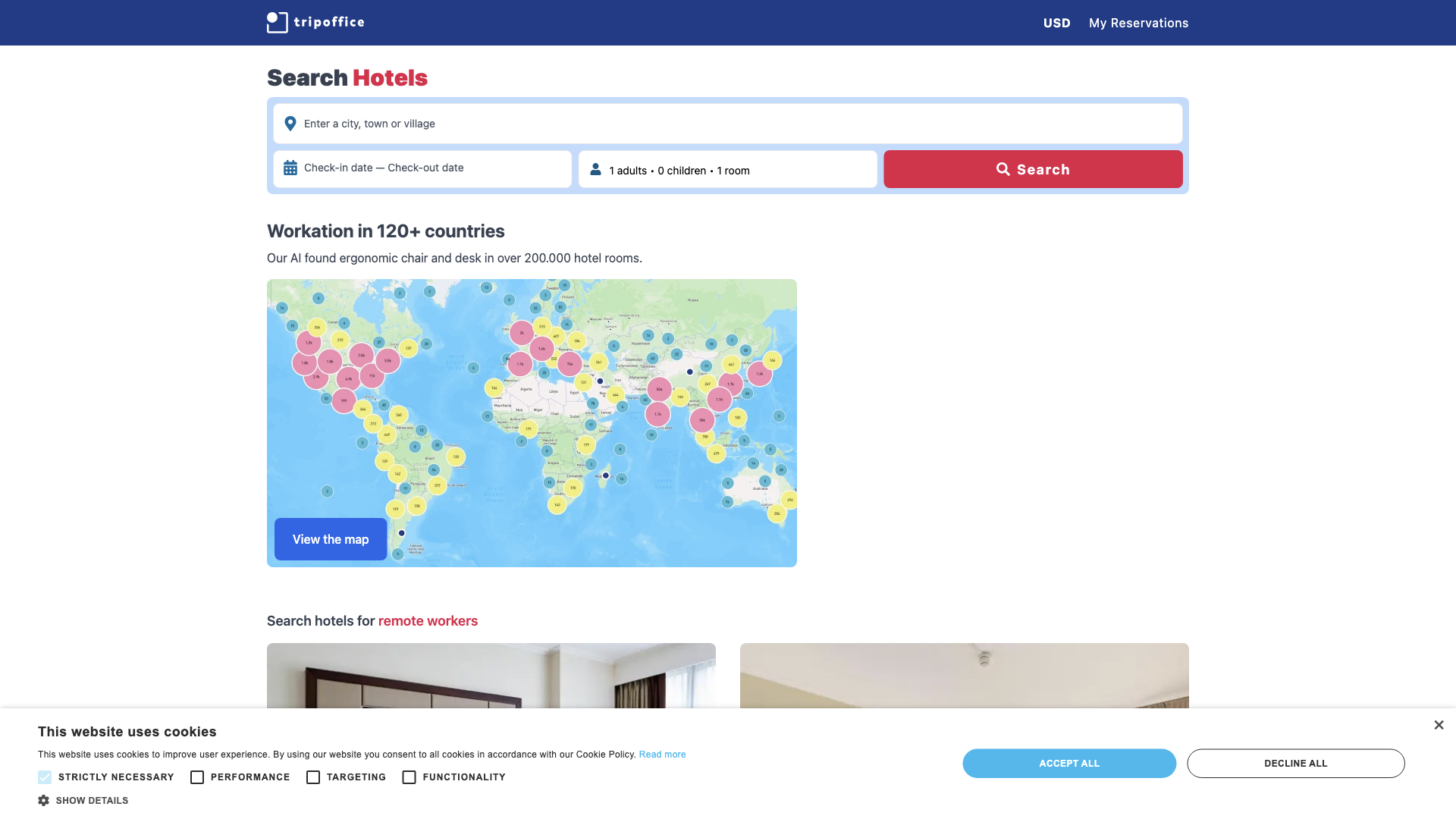TripOffice.com | 200.000+ Hotels for Remote Workers