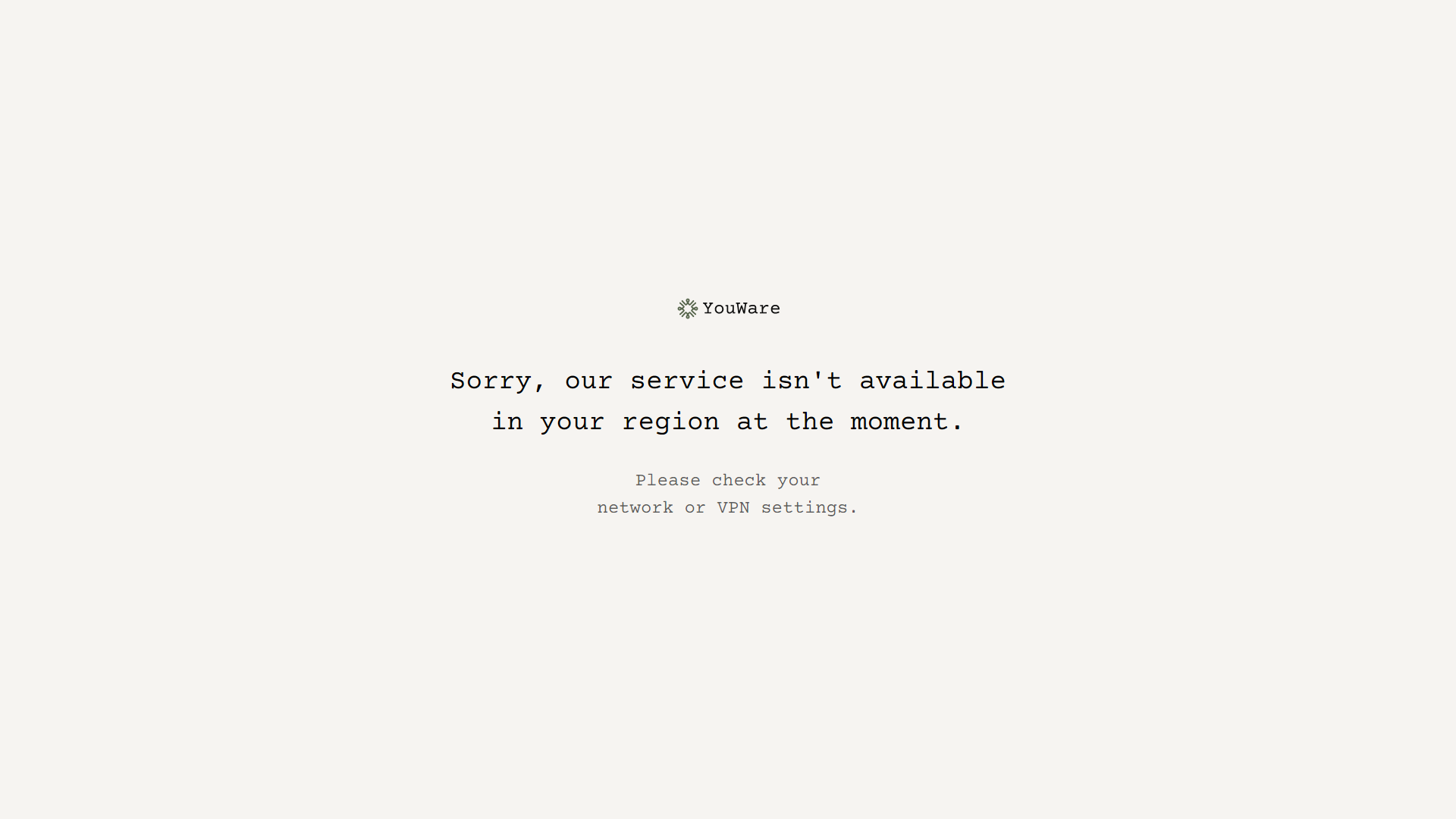 YouWare - Service Unavailable