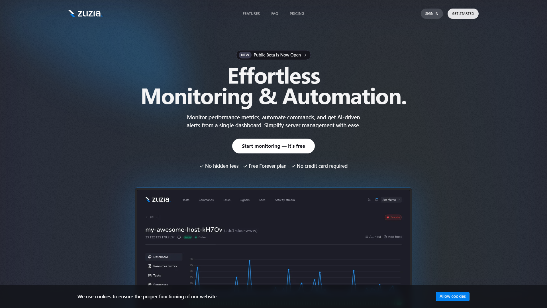 Zuzia - Smart Monitoring & Automation for Servers & Websites